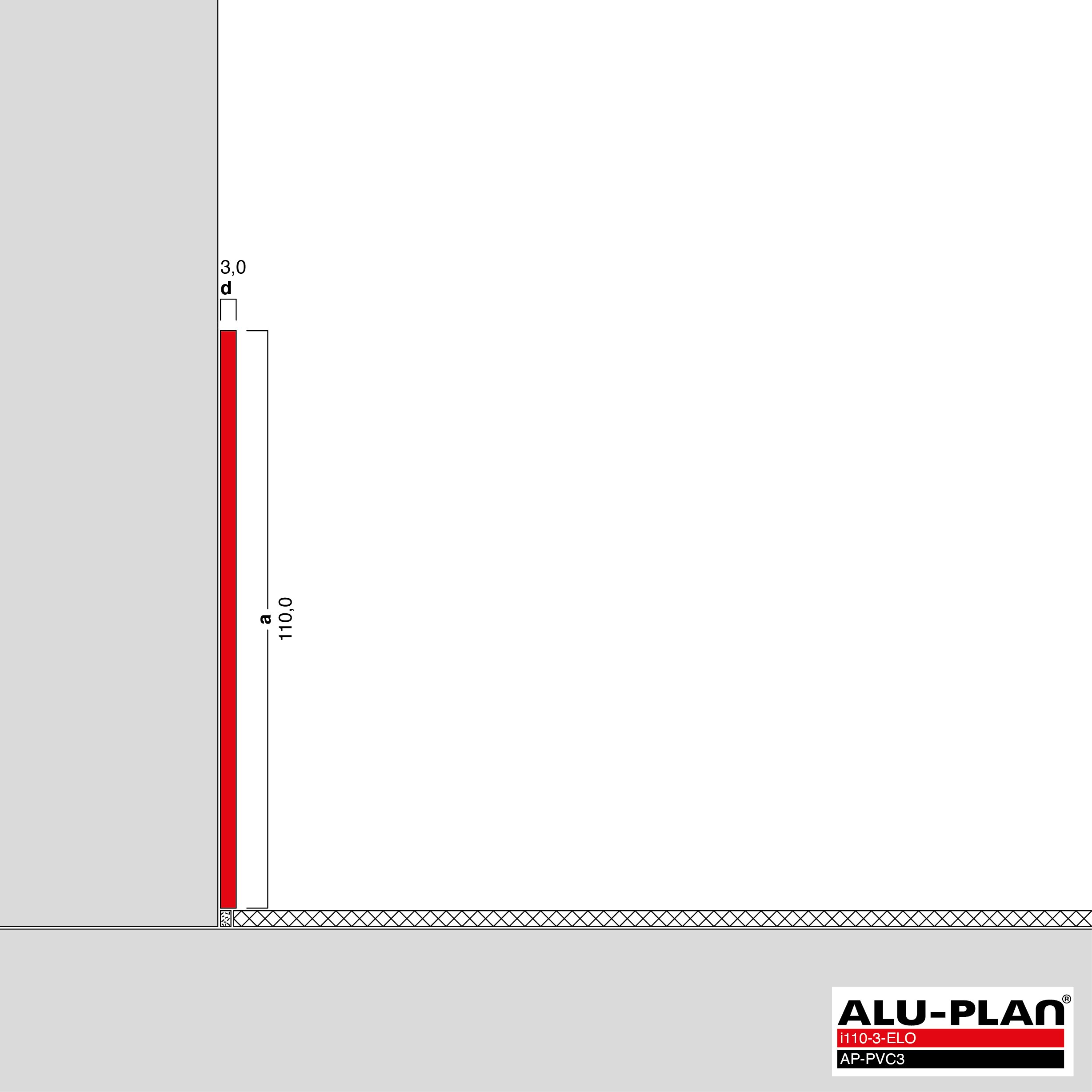 ALU-PLAN® Installation :: i110-3-ELO-AP-PVC3