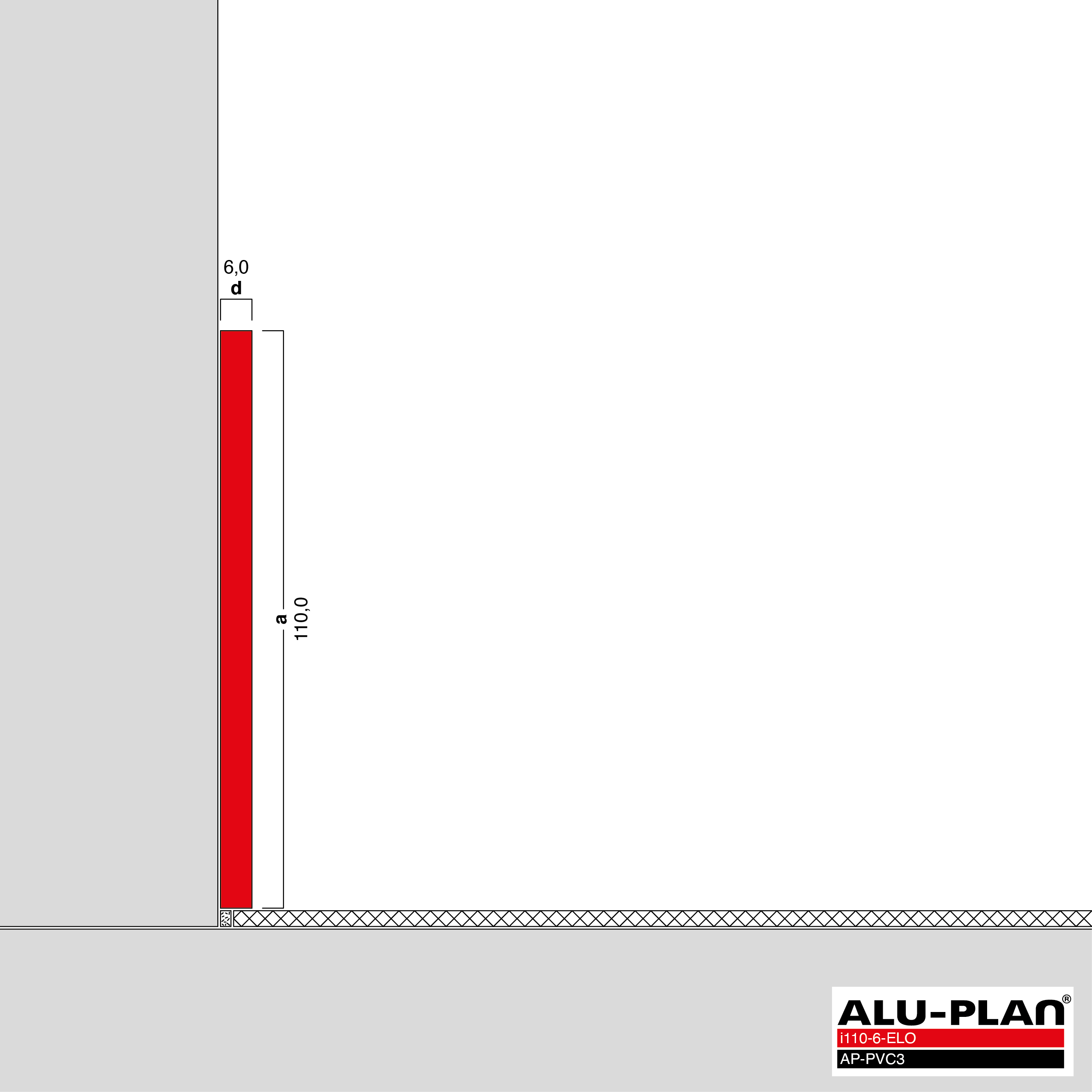 ALU-PLAN® Installation :: i110-6-ELO-AP-PVC3
