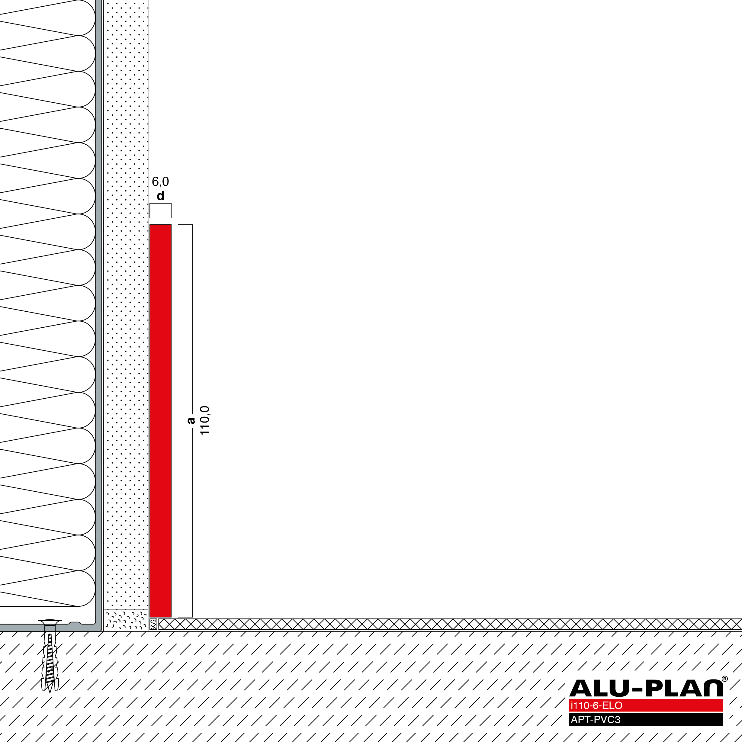 ALU-PLAN® Installation :: i110-6-ELO-APT-PVC3