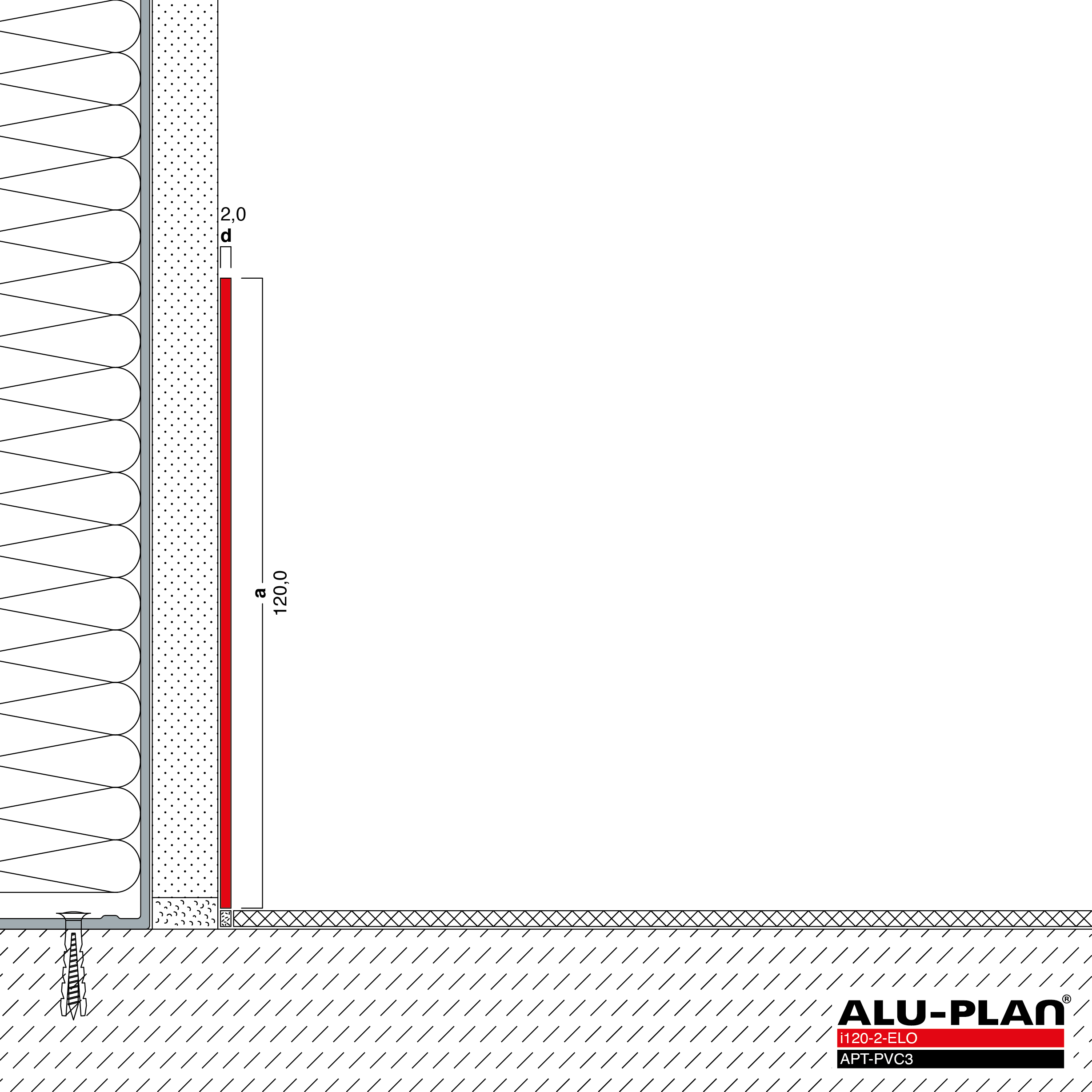 ALU-PLAN® Installation :: i120-2-ELO-APT-PVC3
