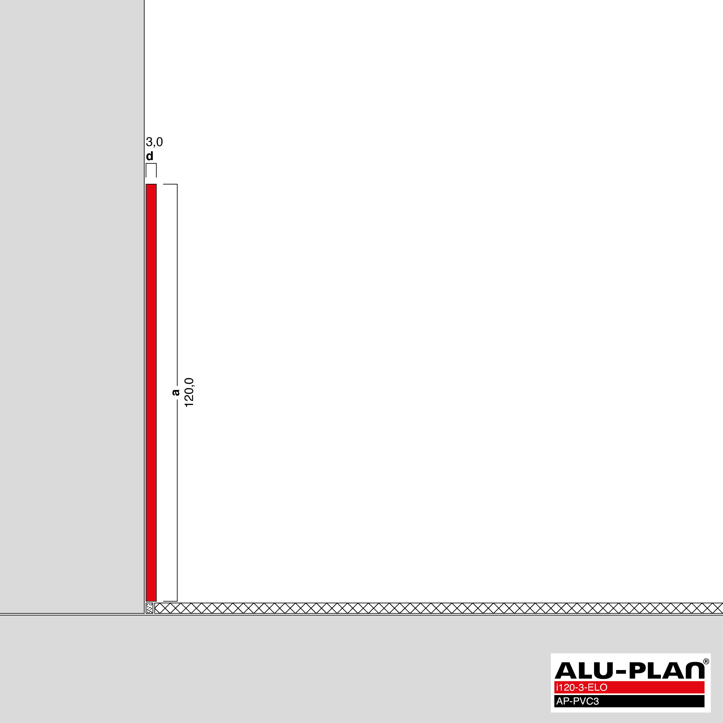 ALU-PLAN® Installation :: i120-3-ELO-AP-PVC3