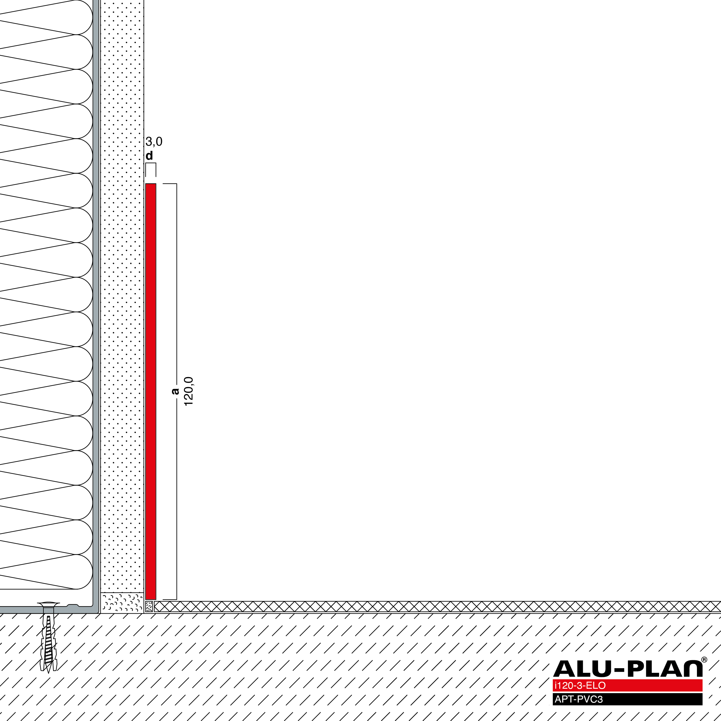 ALU-PLAN® Installation :: i120-3-ELO-APT-PVC3