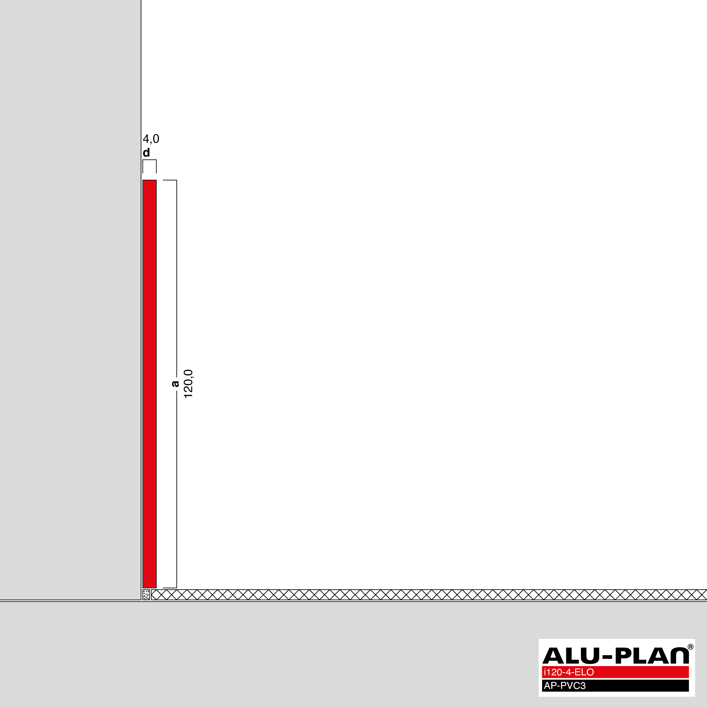 ALU-PLAN® Installation :: i120-4-ELO-AP-PVC3