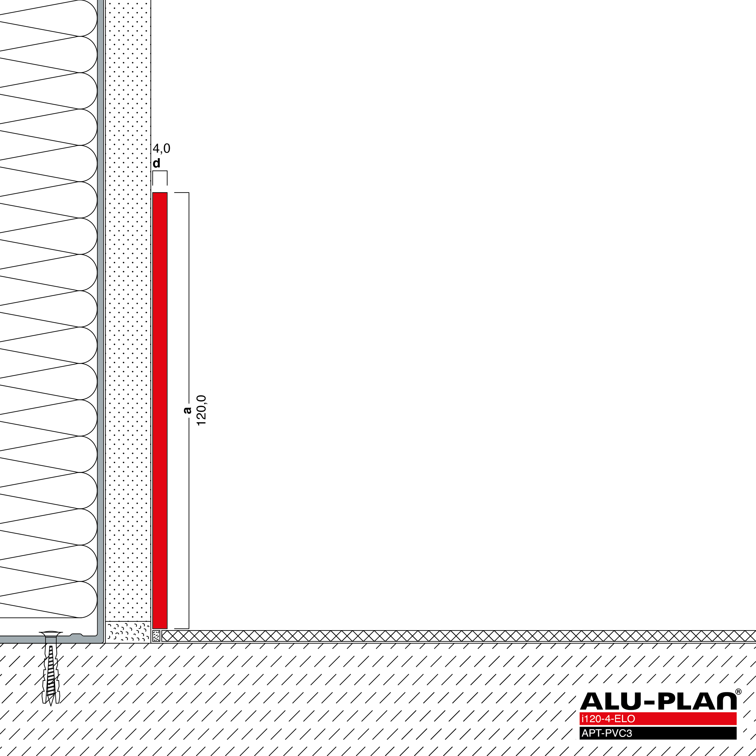 ALU-PLAN® Installation :: i120-4-ELO-APT-PVC3