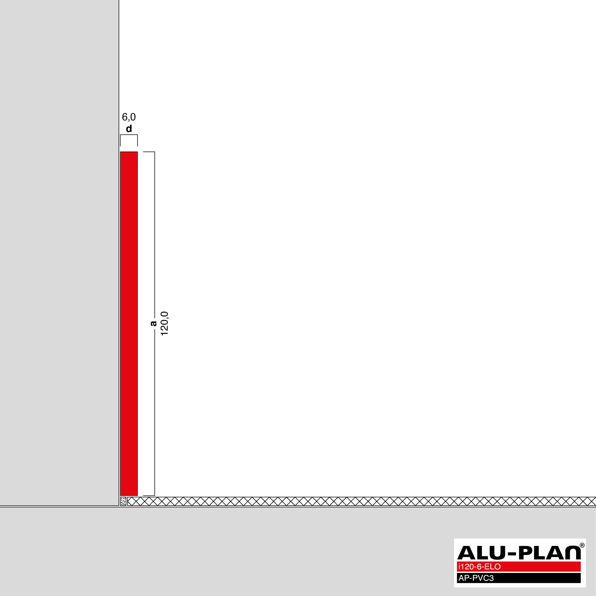 ALU-PLAN® Installation :: i120-6-ELO-AP-PVC3