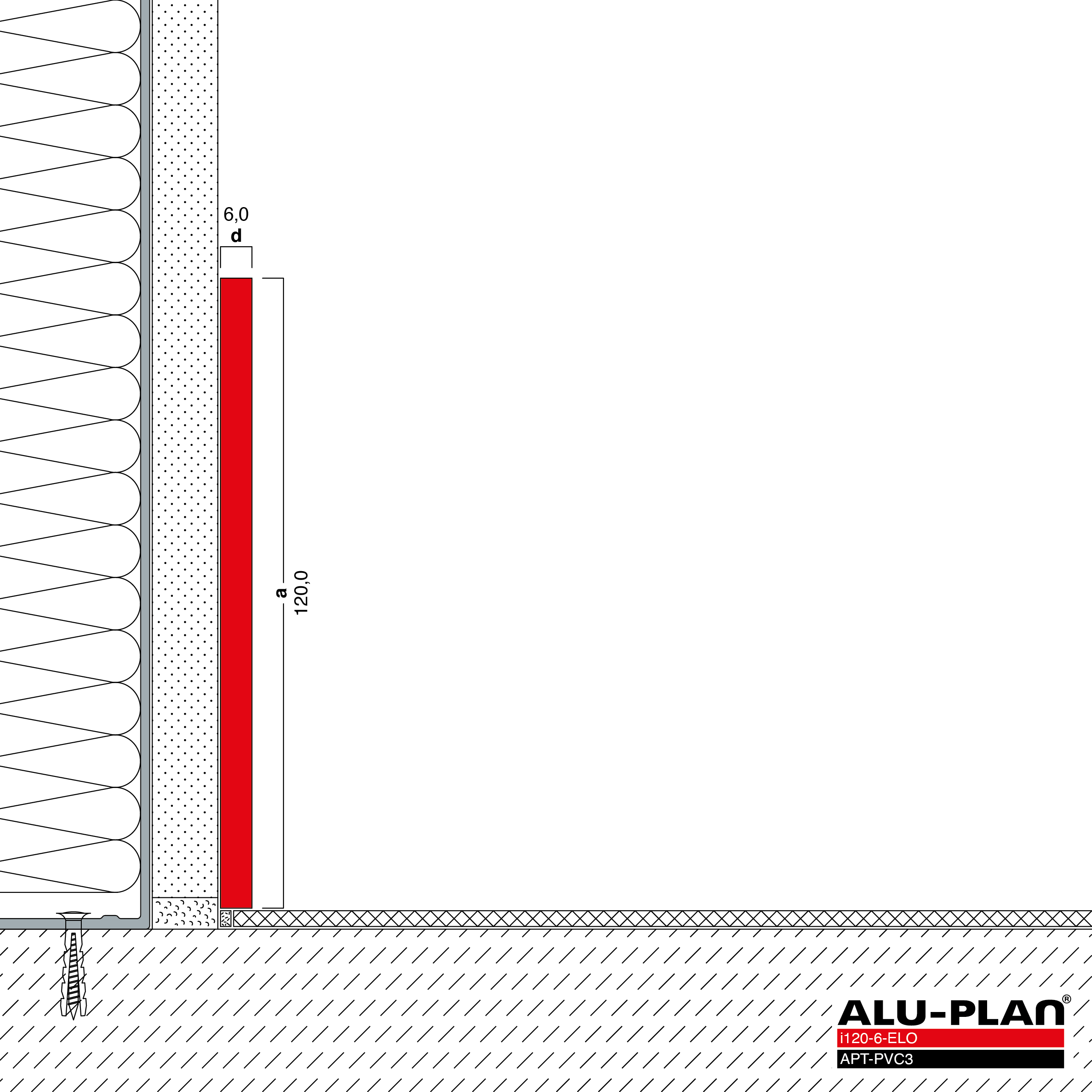 ALU-PLAN® Installation :: i120-6-ELO-APT-PVC3