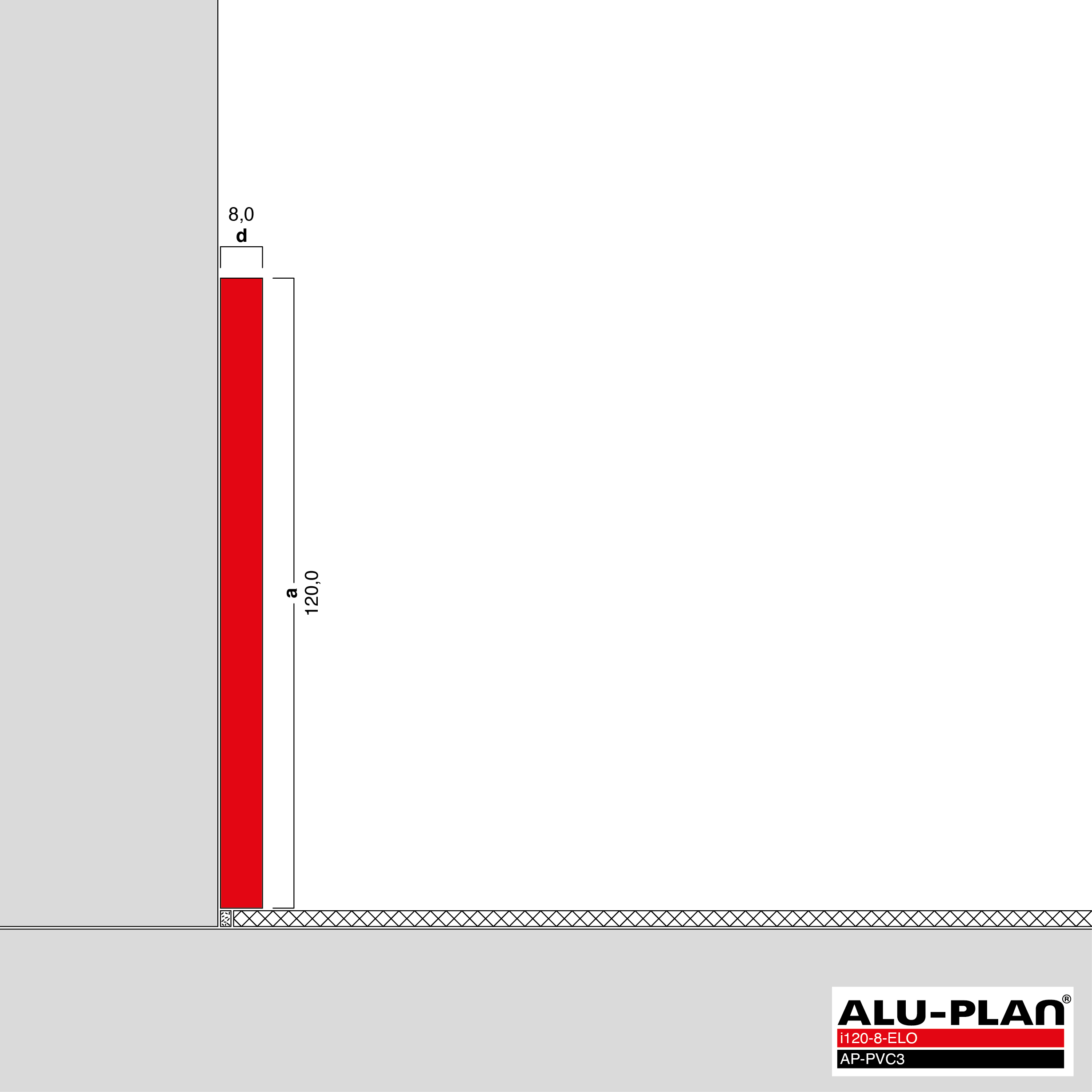 ALU-PLAN® Installation :: i120-8-ELO-AP-PVC3