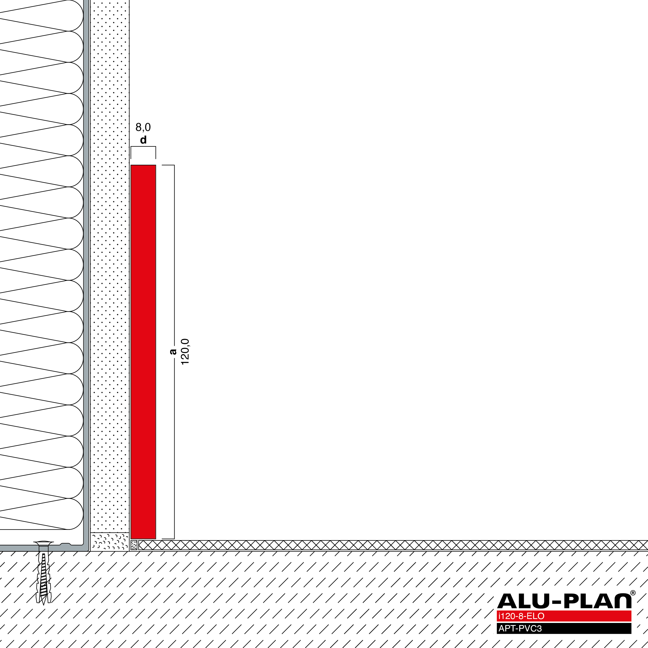 ALU-PLAN® Installation :: i120-8-ELO-APT-PVC3