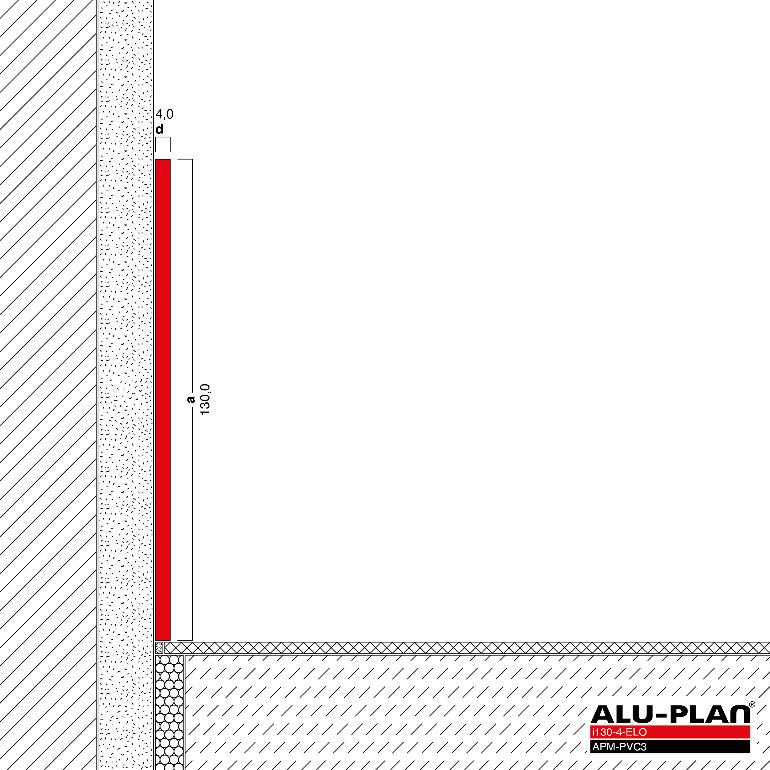 ALU-PLAN® Installation :: i130-4-ELO-APM-PVC3