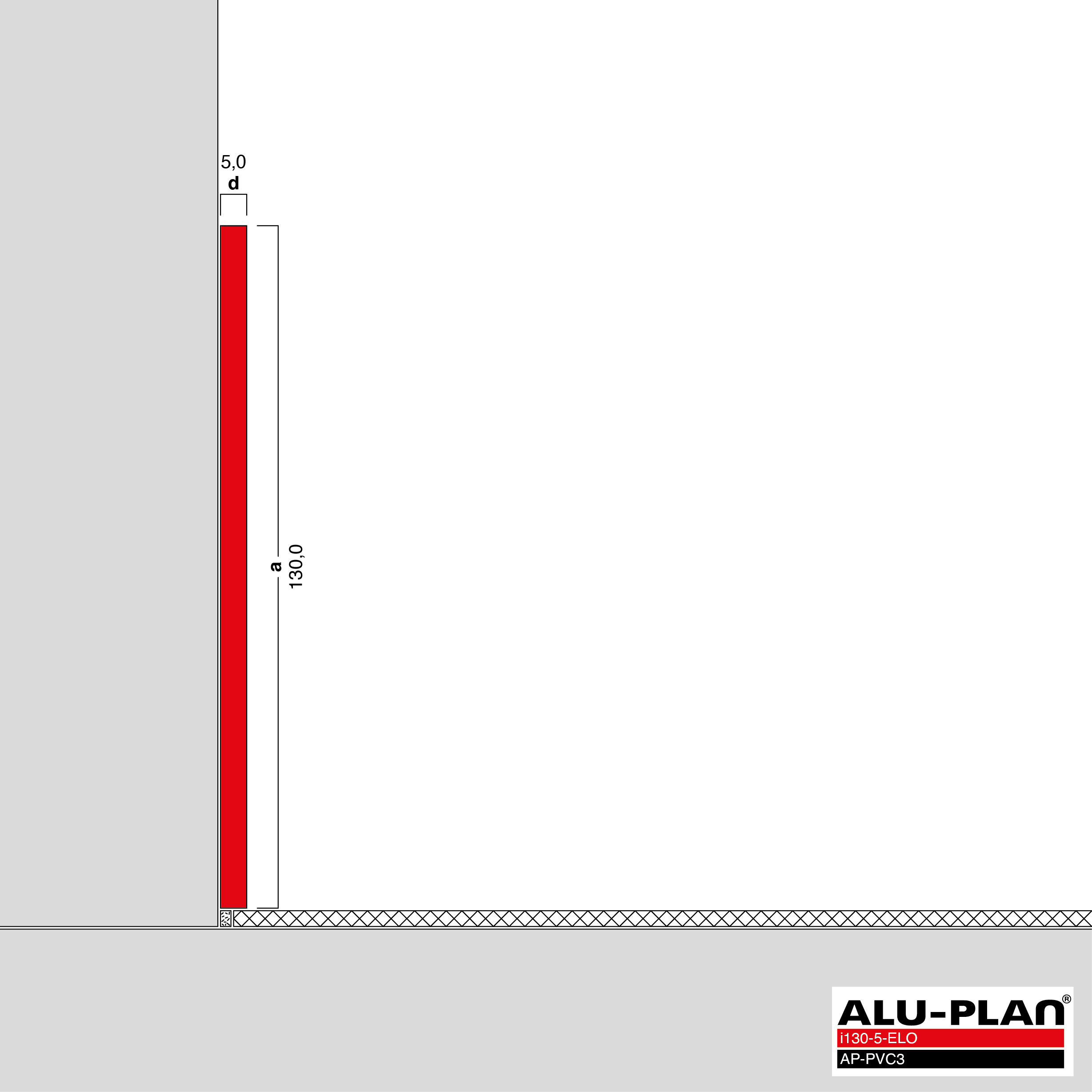 ALU-PLAN® Installation :: i130-5-ELO-AP-PVC3