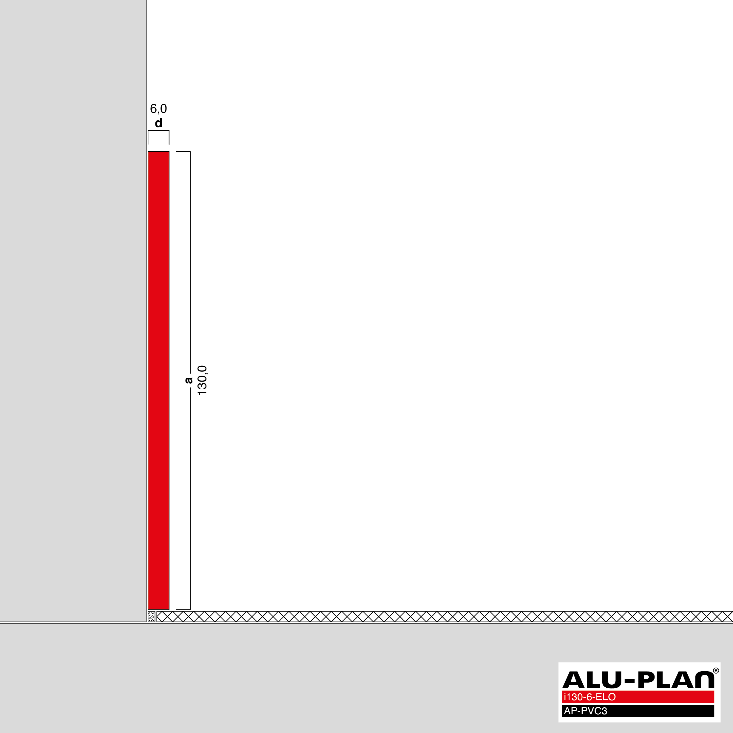 ALU-PLAN® Installation :: i130-6-ELO-AP-PVC3