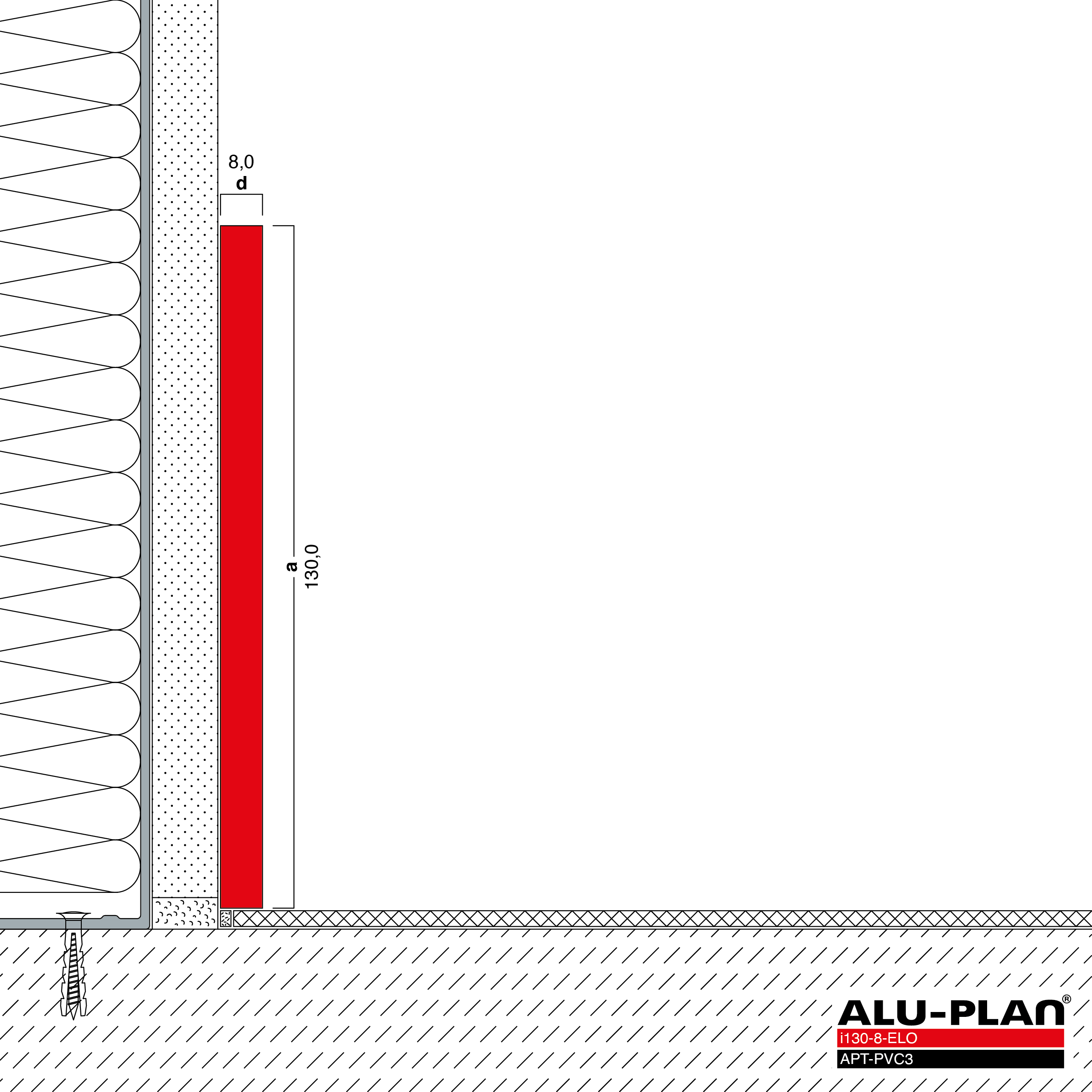 ALU-PLAN® Installation :: i130-8-ELO-APT-PVC3