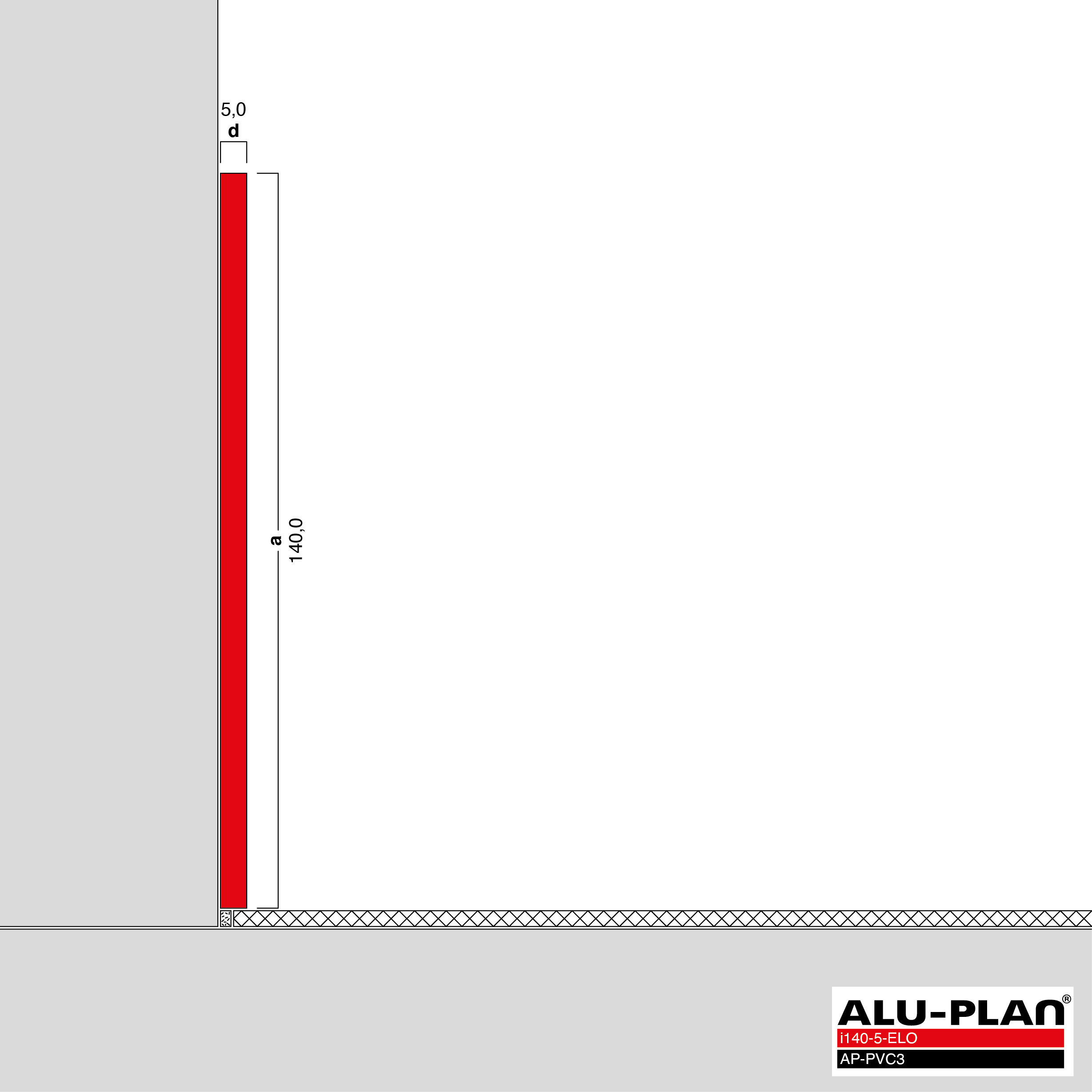 ALU-PLAN® Installation :: i140-5-ELO-AP-PVC3