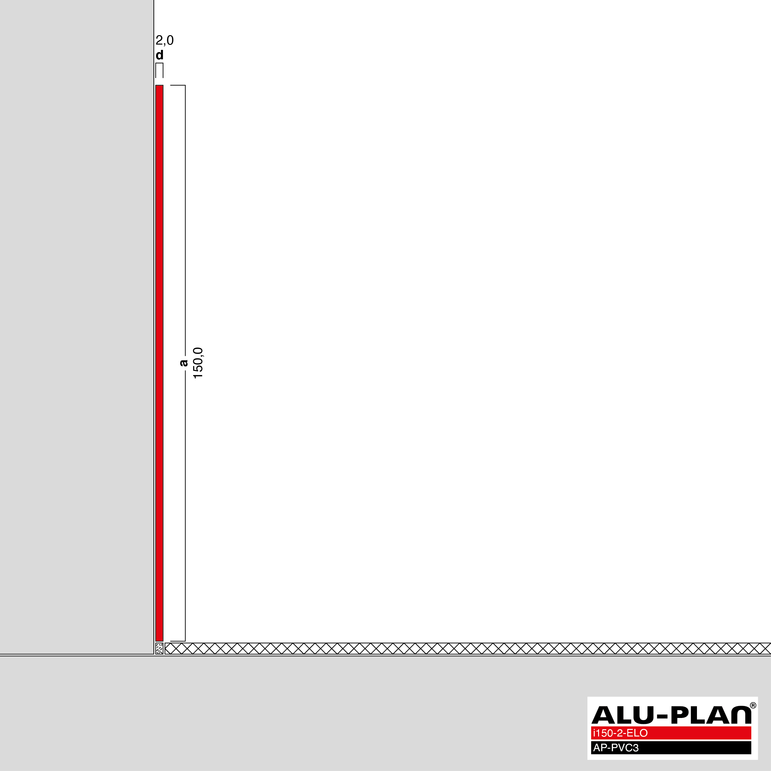 ALU-PLAN® Installation :: i150-2-ELO-AP-PVC3