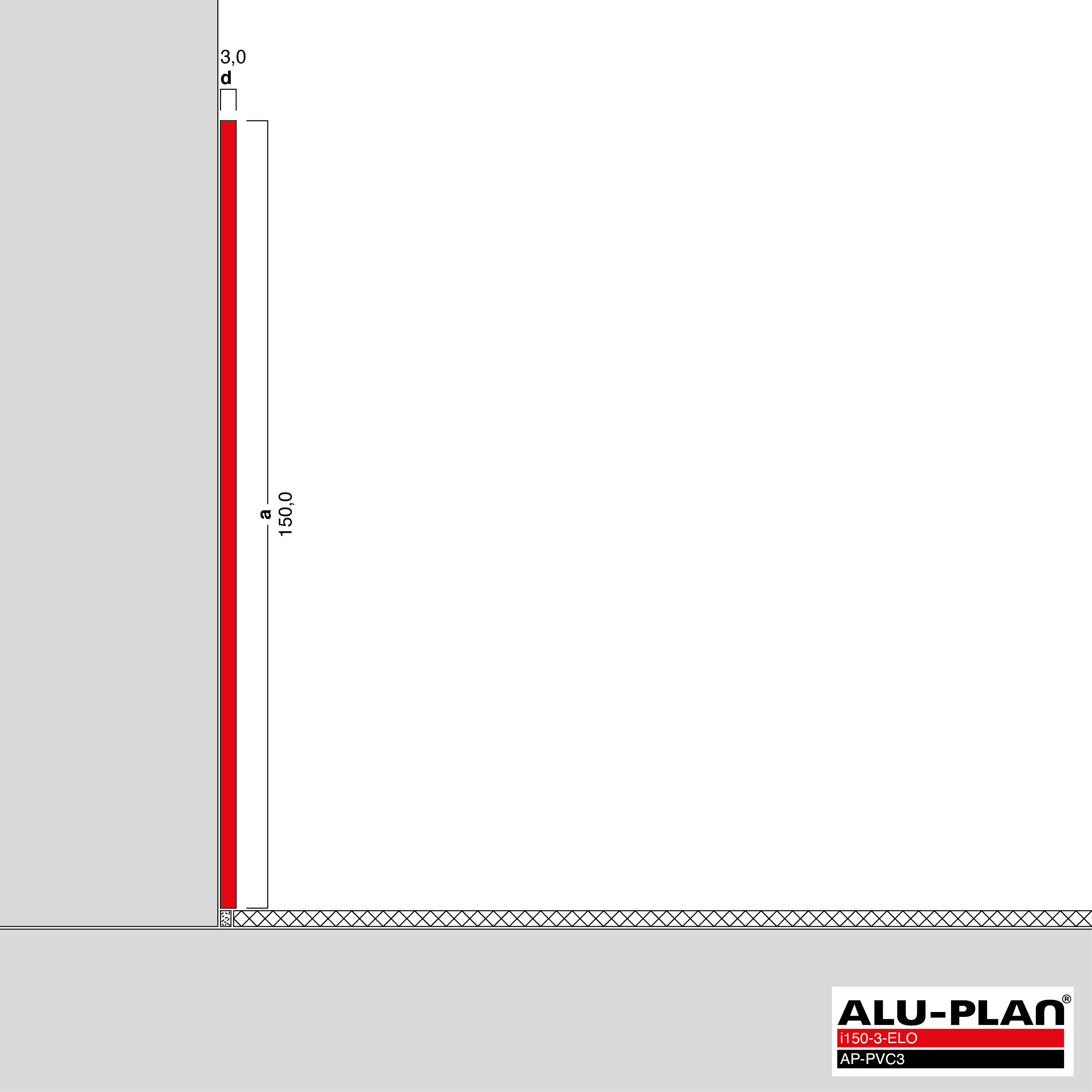ALU-PLAN® Installation :: i150-3-ELO-AP-PVC3