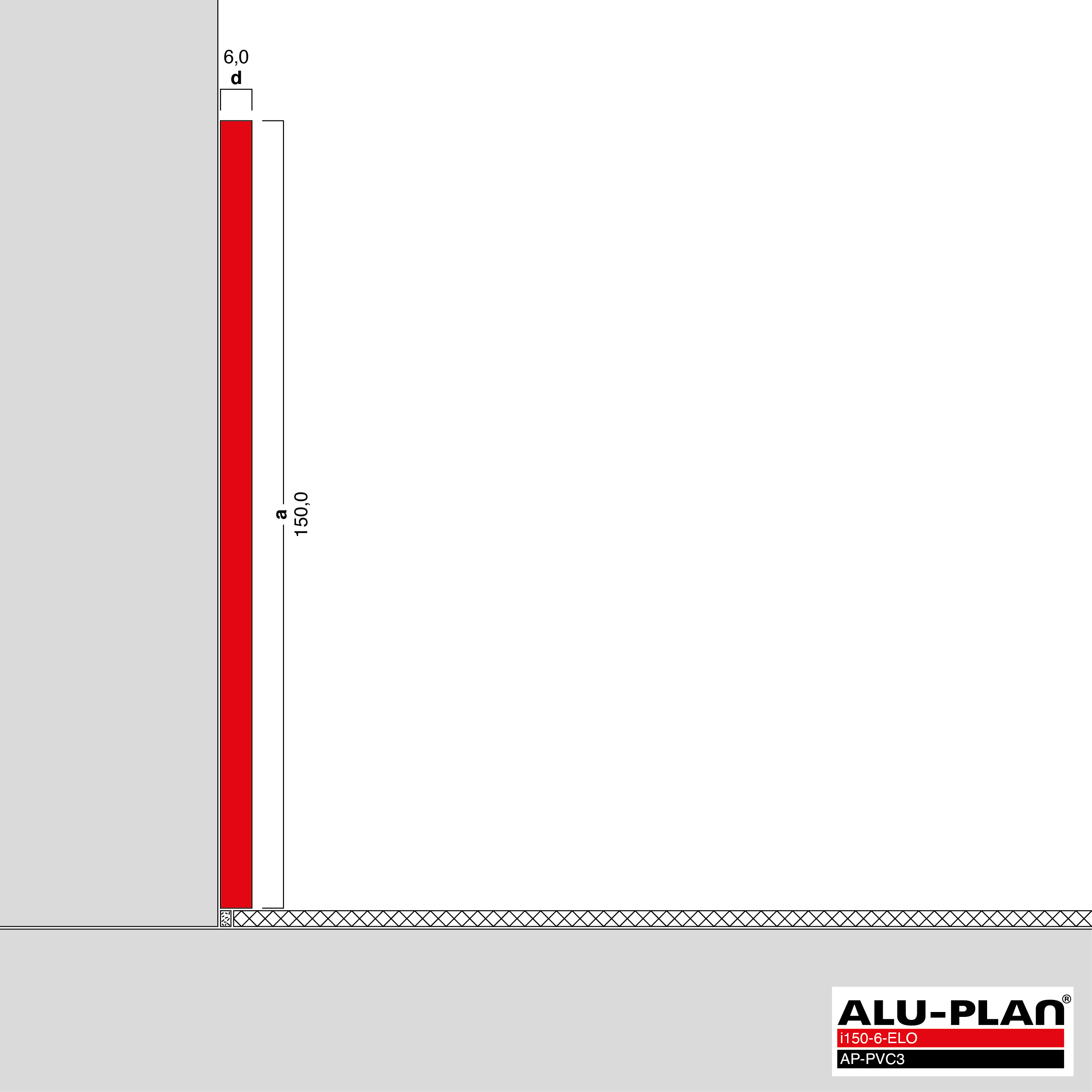 ALU-PLAN® Installation :: i150-6-ELO-AP-PVC3