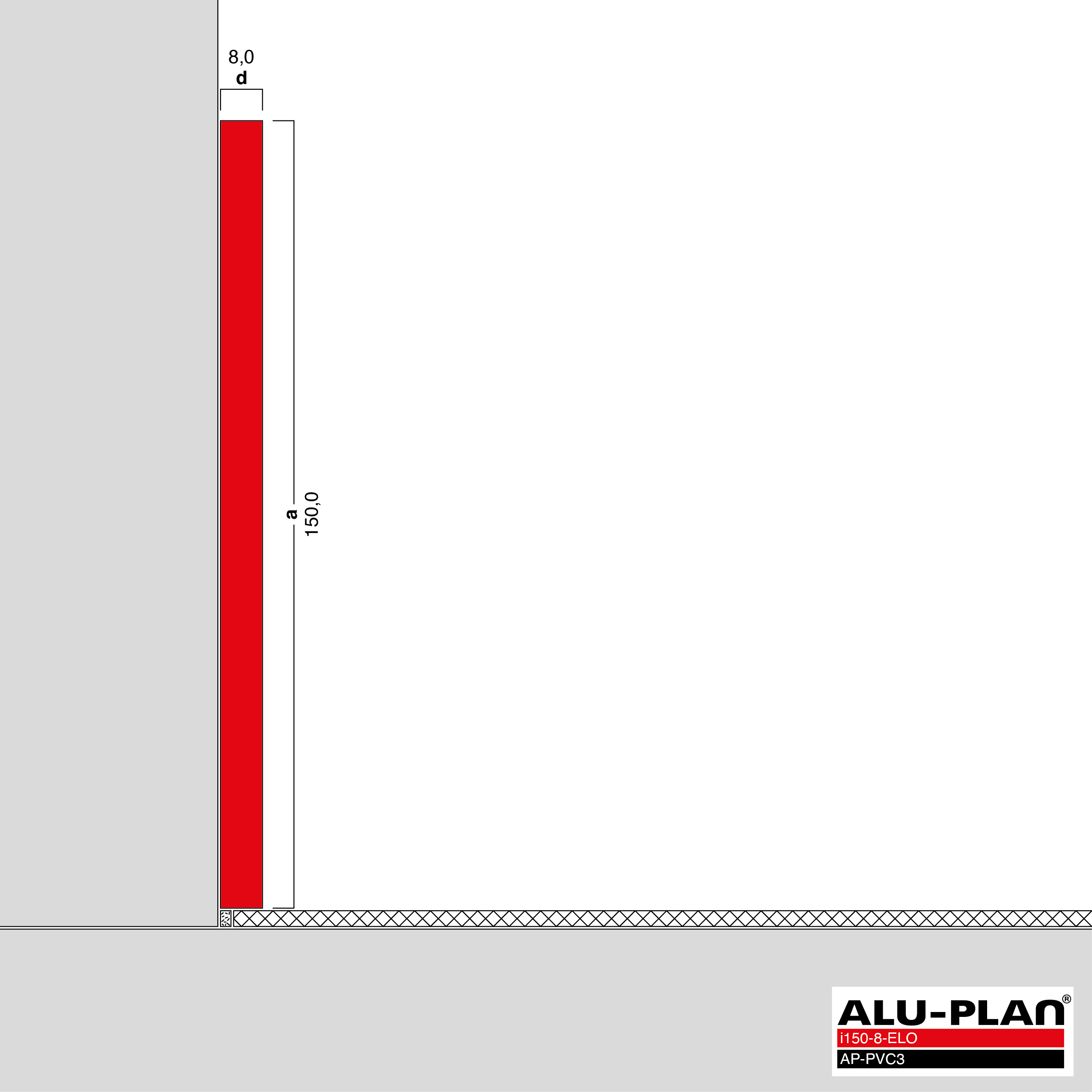 ALU-PLAN® Installation :: i150-8-ELO-AP-PVC3