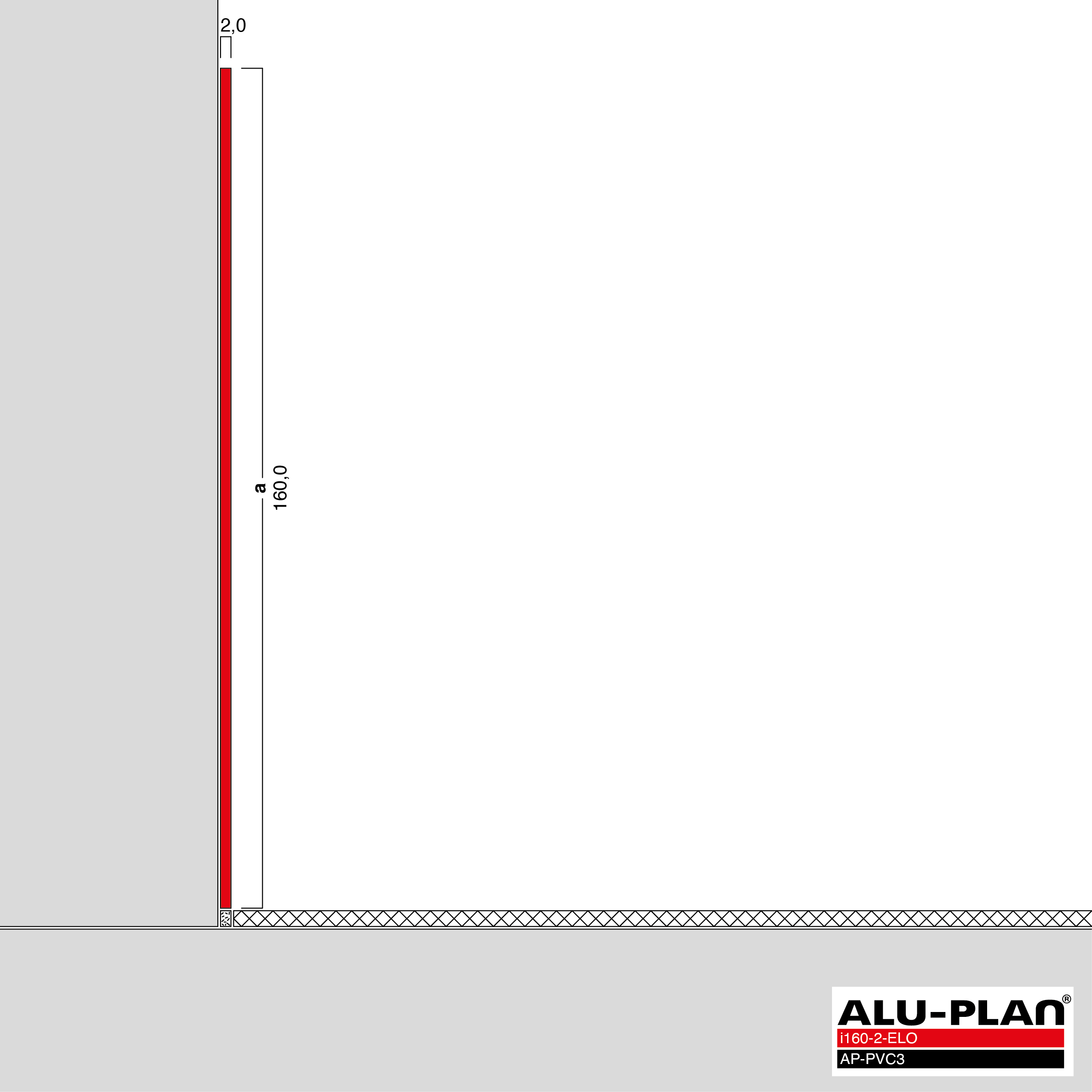 ALU-PLAN® Installation :: i160-2-ELO-AP-PVC3