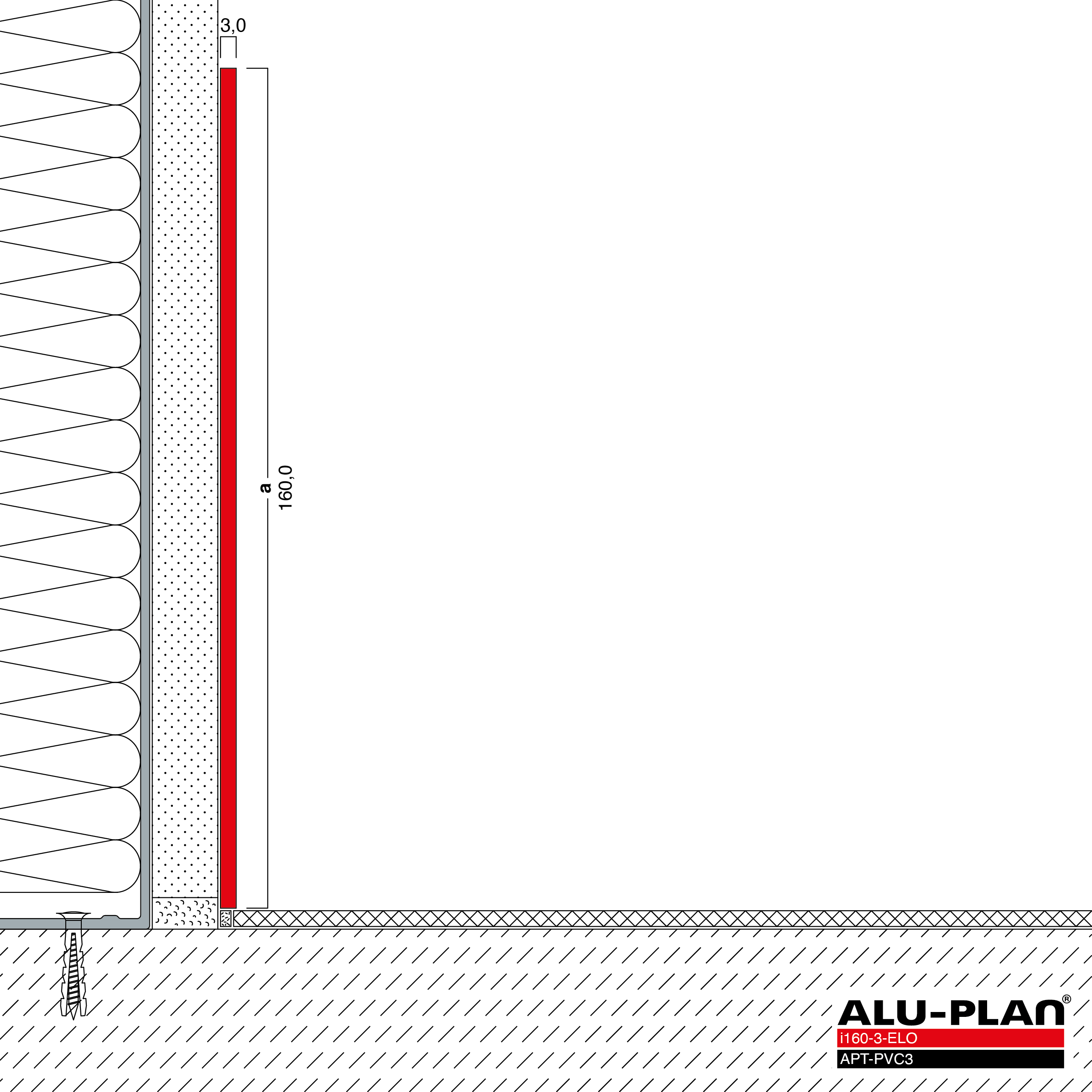 ALU-PLAN® Installation :: i160-3-ELO-APT-PVC3