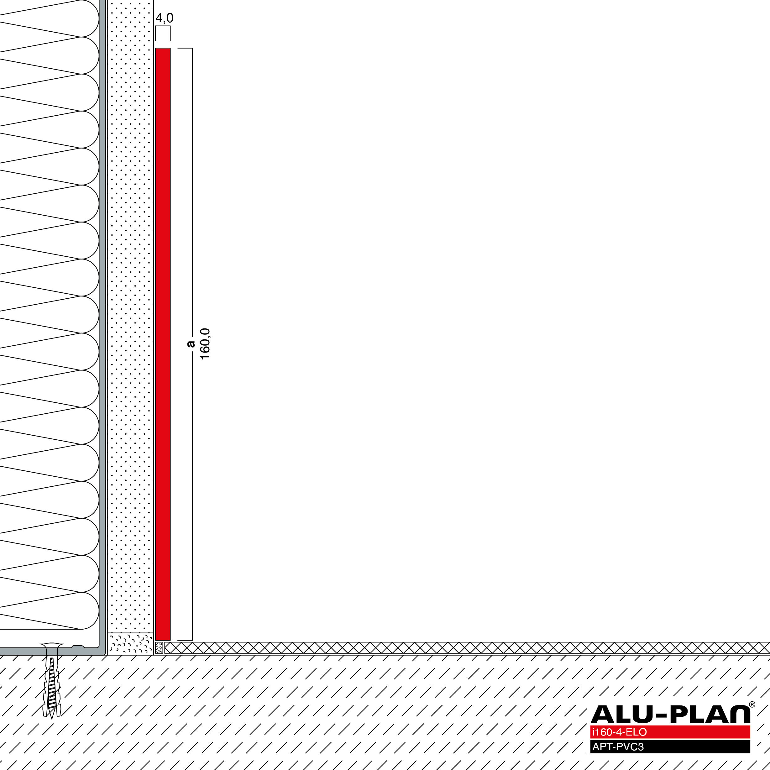 ALU-PLAN® Installation :: i160-4-ELO-APT-PVC3