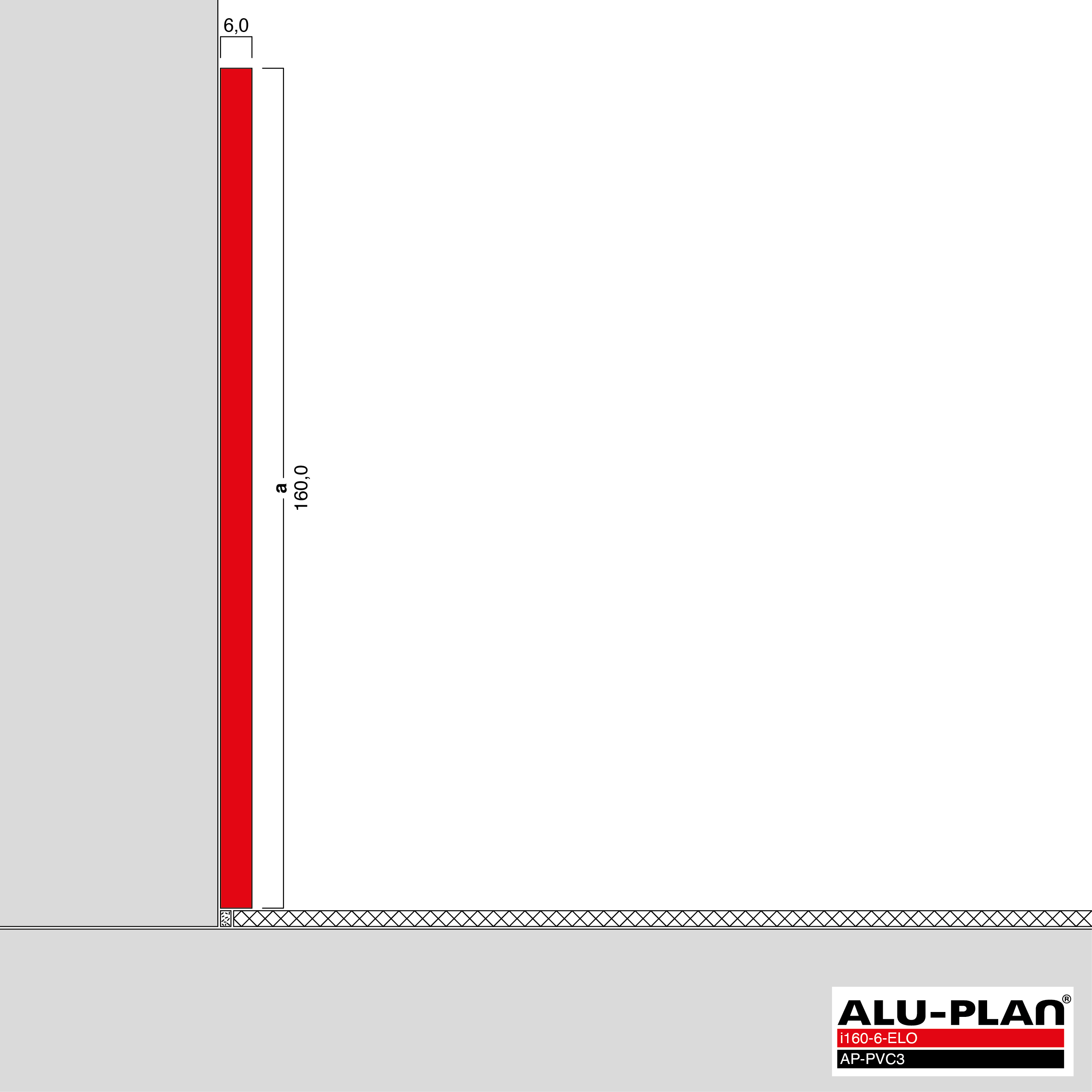 ALU-PLAN® Installation :: i160-6-ELO-AP-PVC3