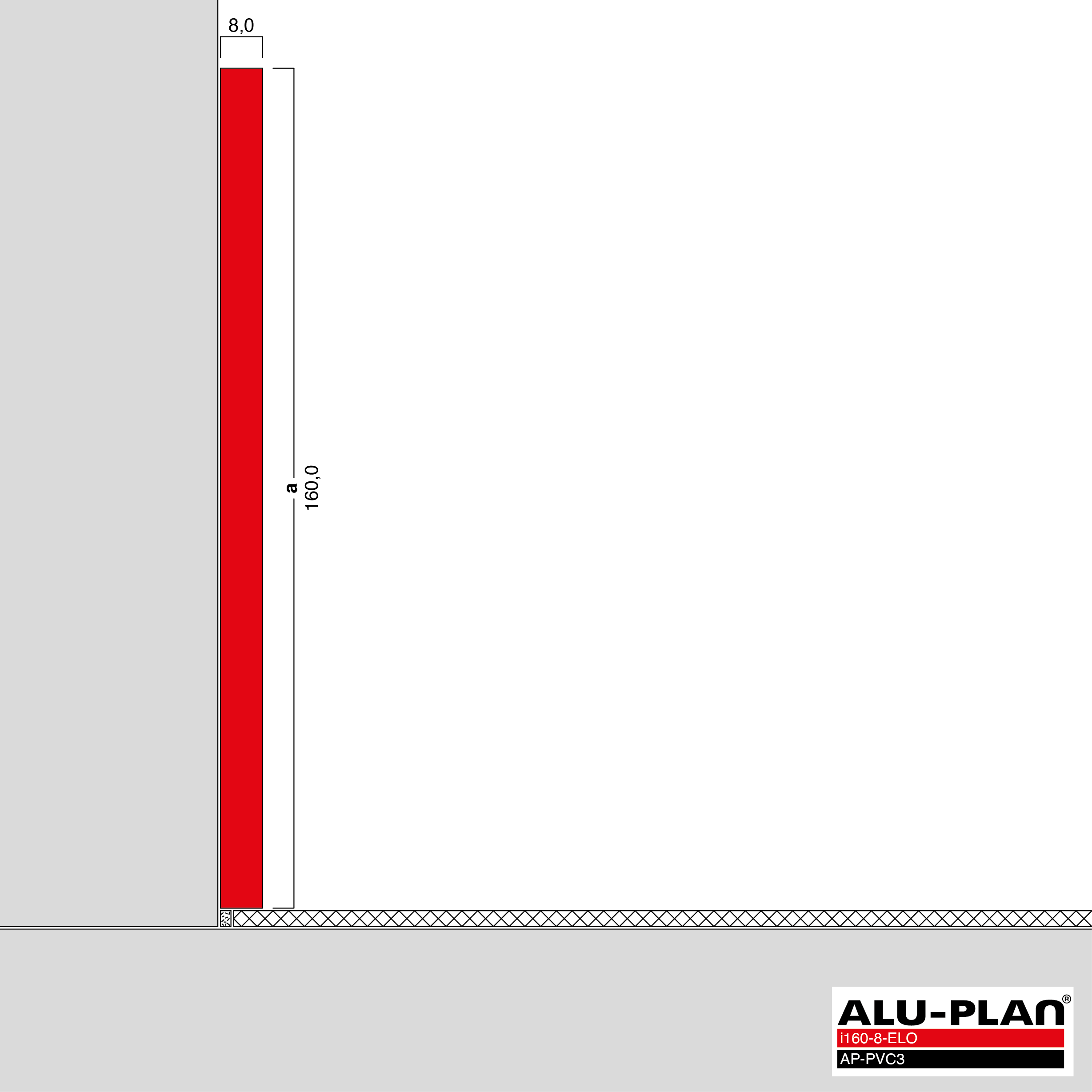 ALU-PLAN® Installation :: i160-8-ELO-AP-PVC3