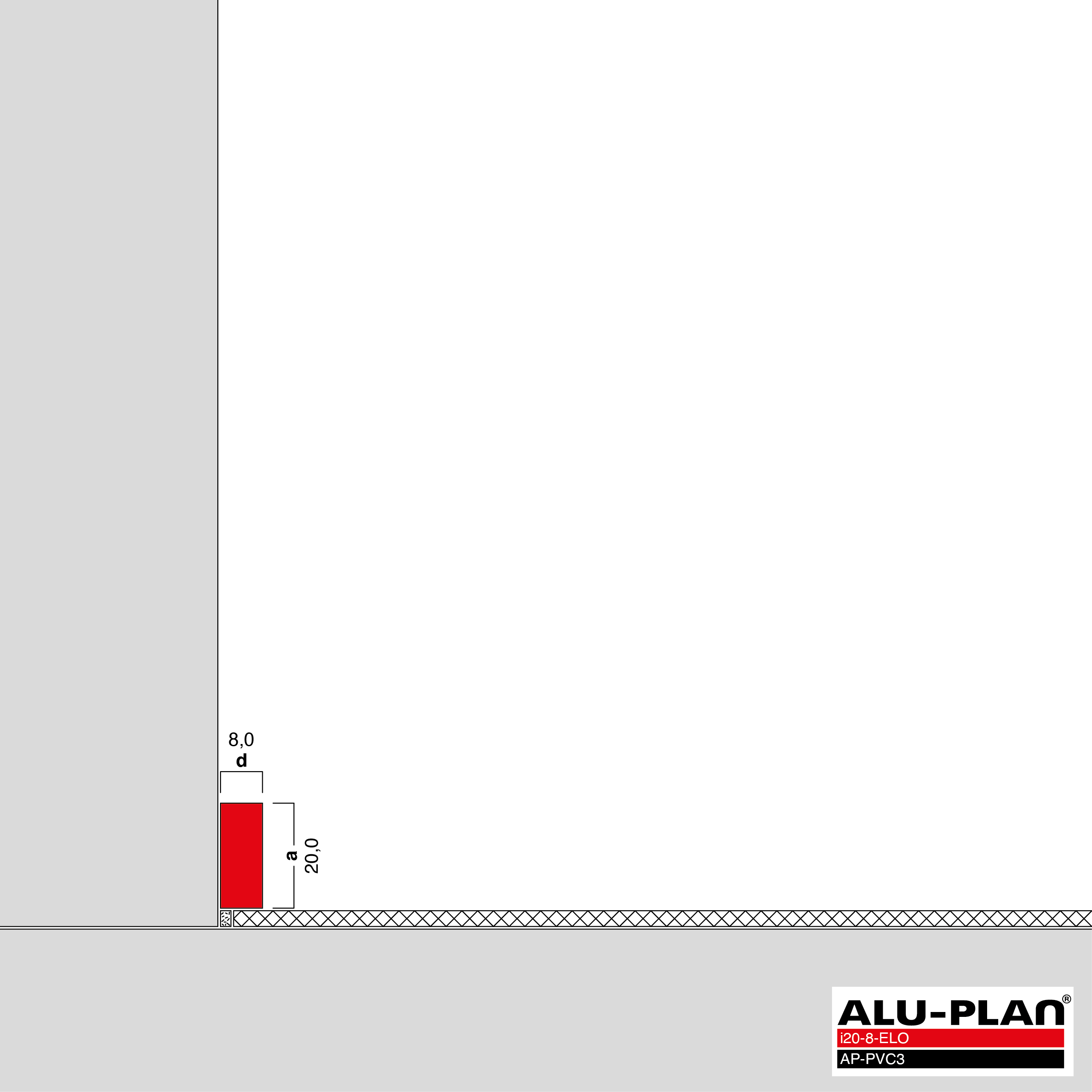ALU-PLAN® Installation :: i20-8-ELO-AP-PVC3
