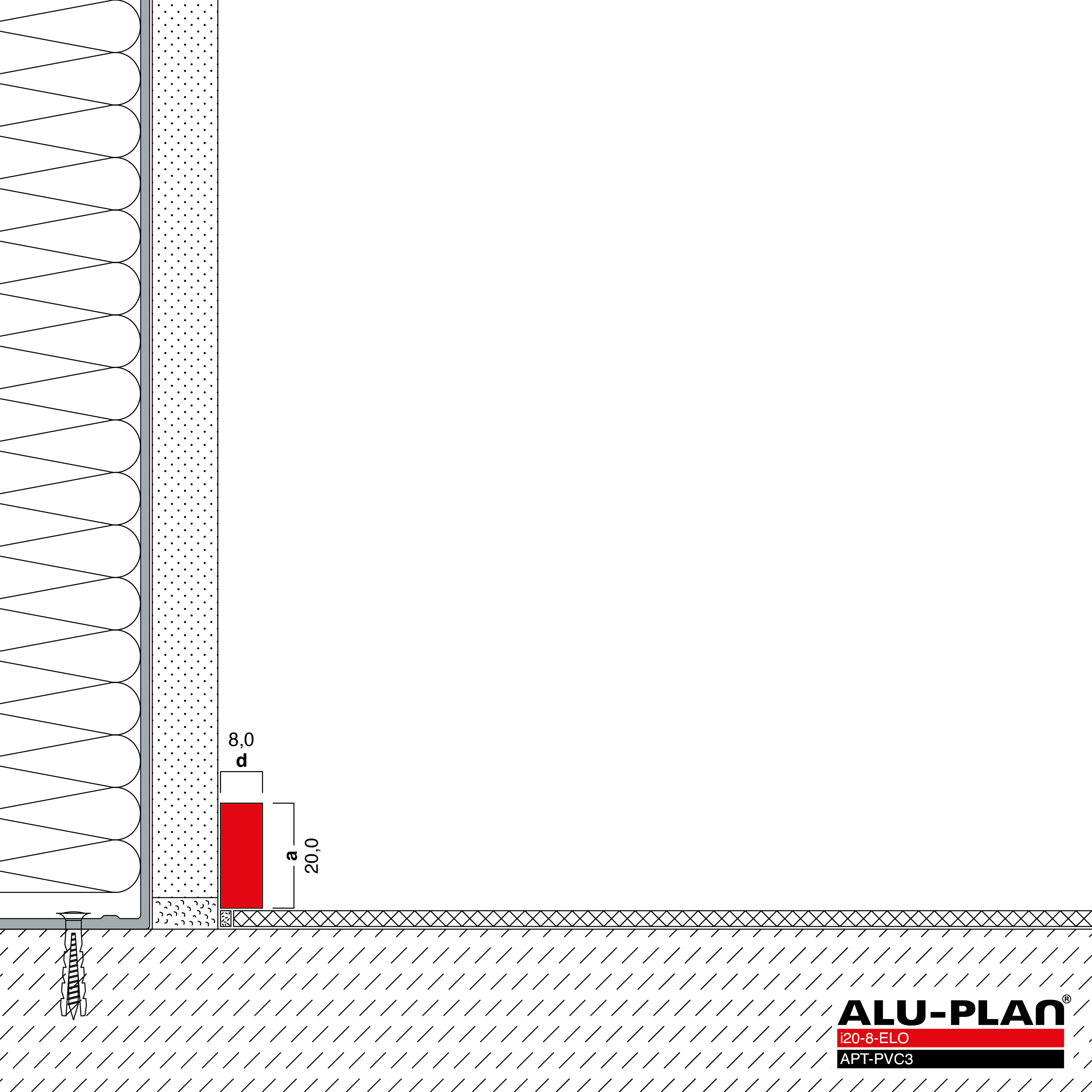 ALU-PLAN® Installation :: i20-8-ELO-APT-PVC3
