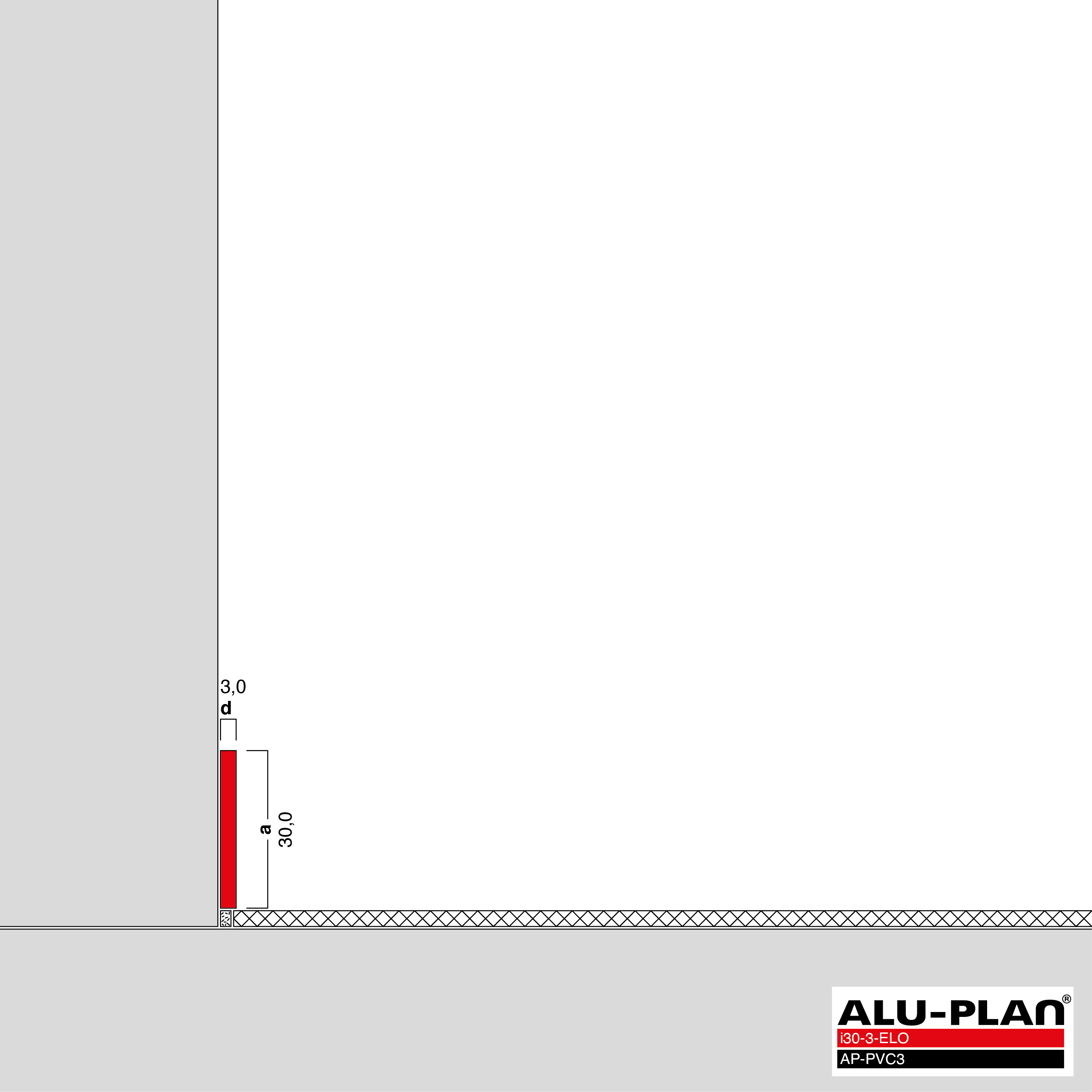 ALU-PLAN® Installation :: i30-3-ELO-AP-PVC3