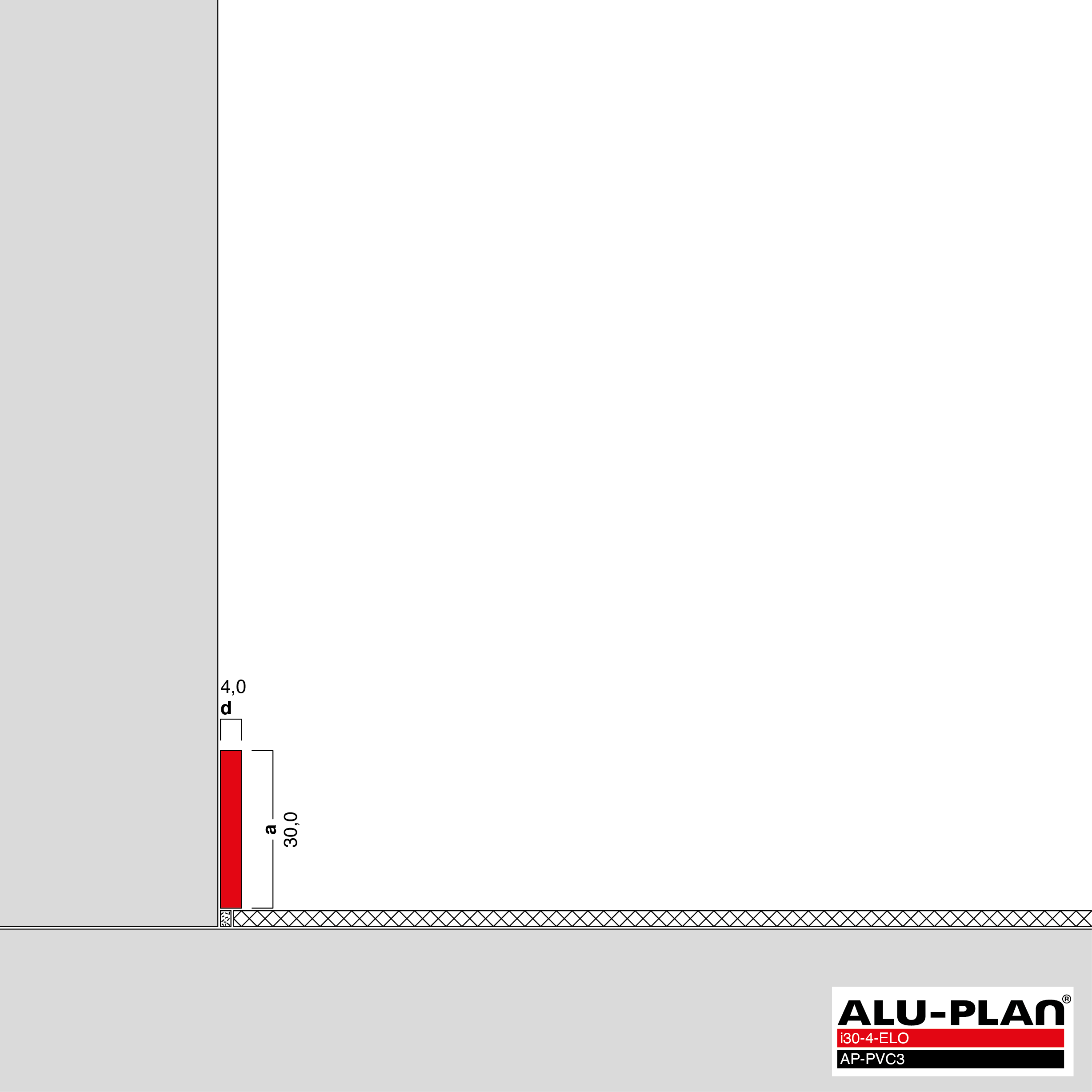 ALU-PLAN® Installation :: i30-4-ELO-AP-PVC3