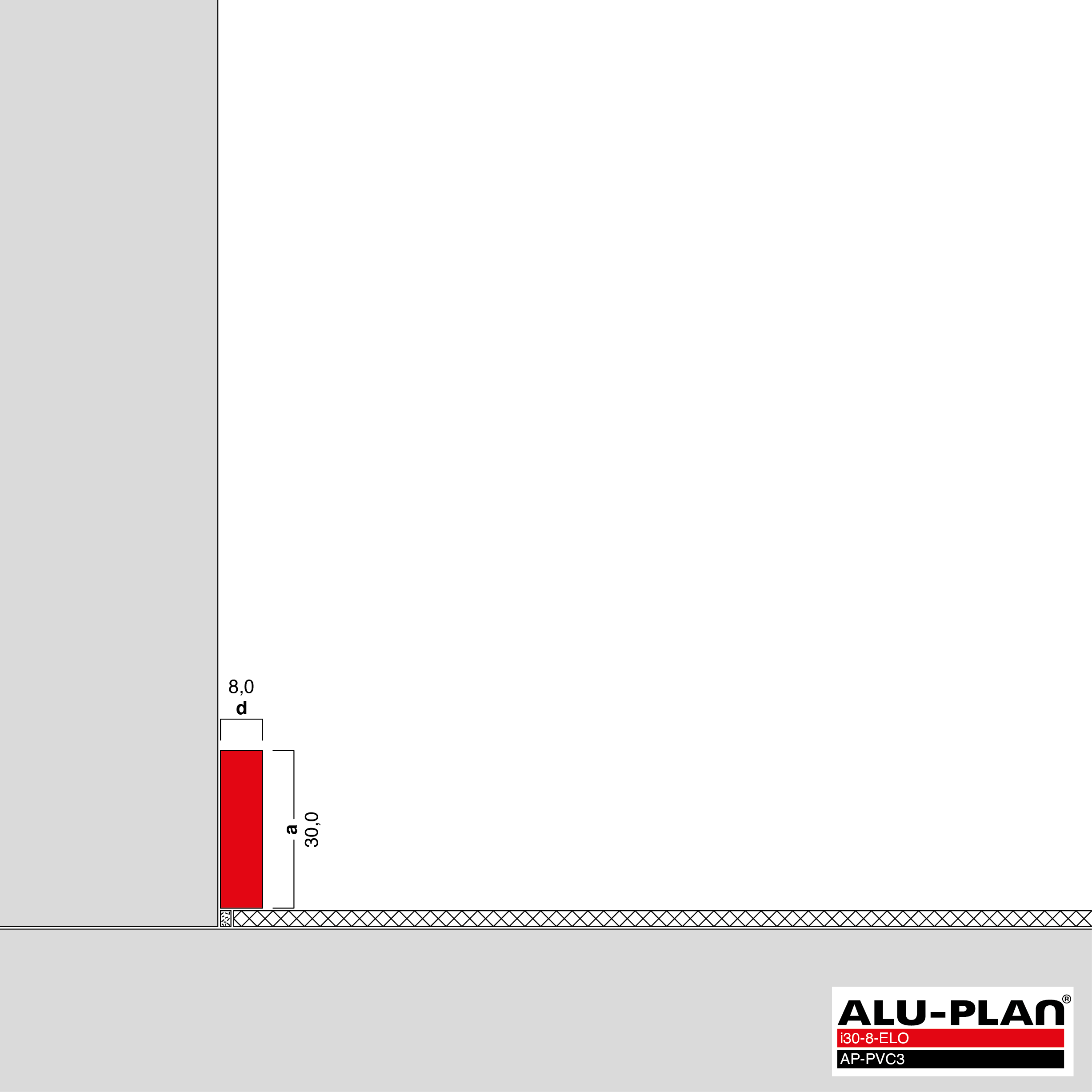 ALU-PLAN® Installation :: i30-8-ELO-AP-PVC3