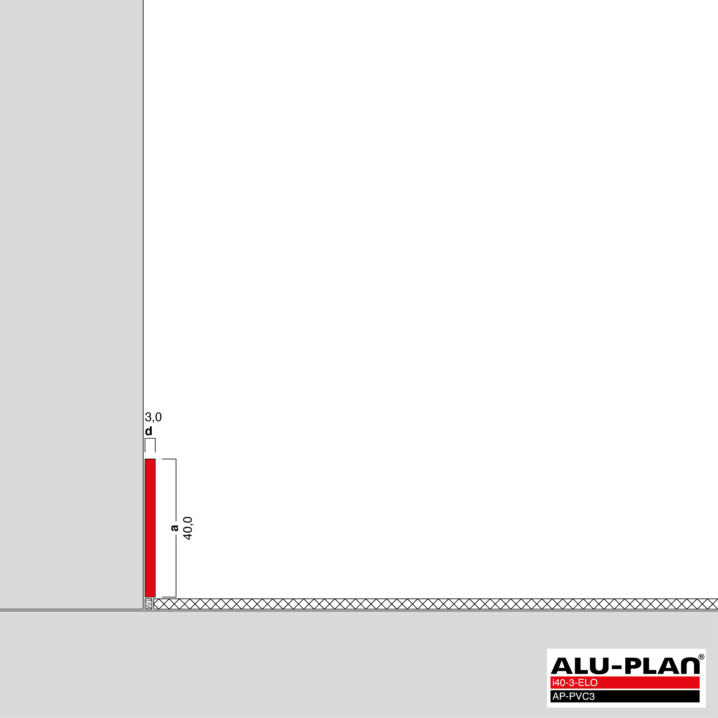 ALU-PLAN® Installation :: i40-3-ELO-AP-PVC3
