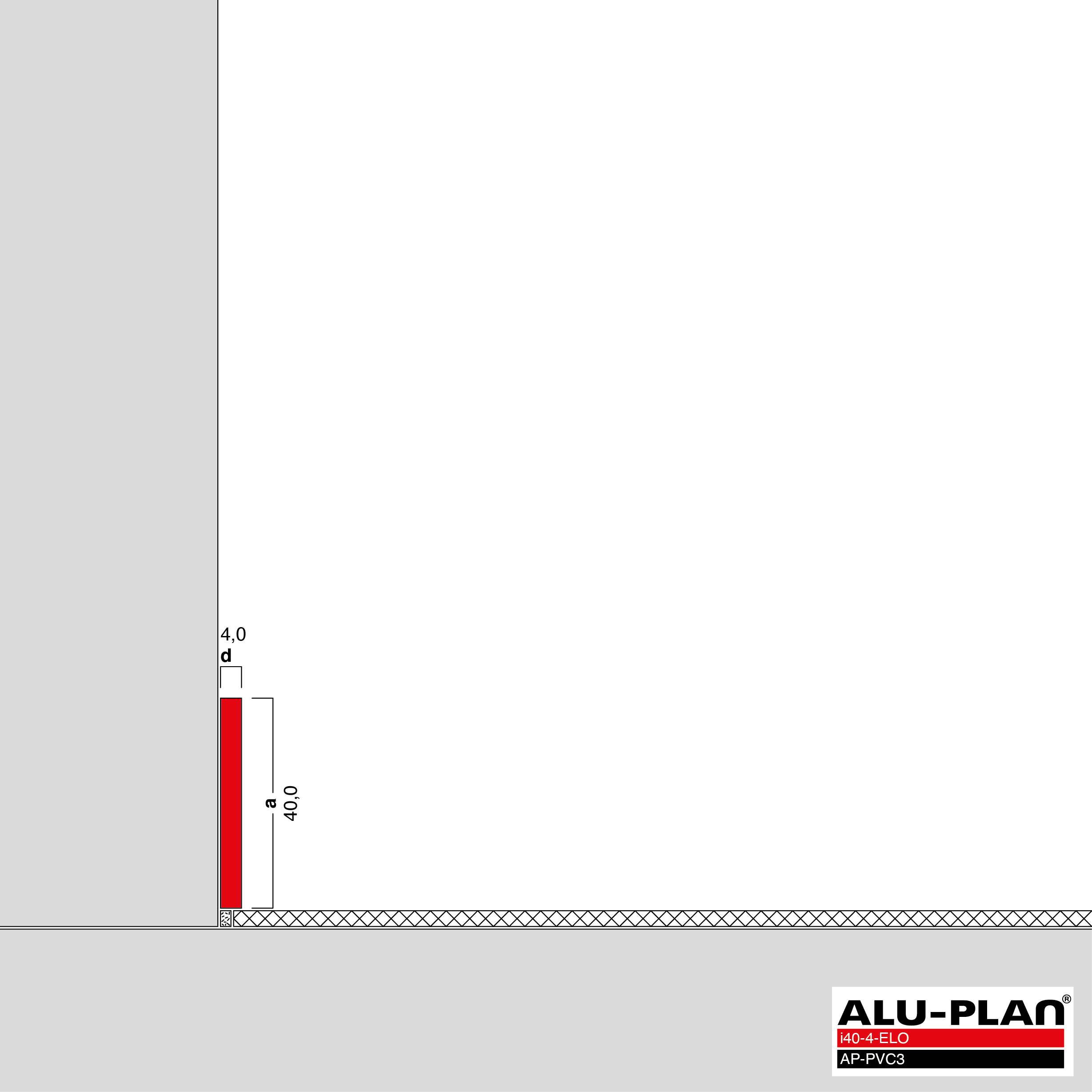 ALU-PLAN® Installation :: i40-4-ELO-AP-PVC3