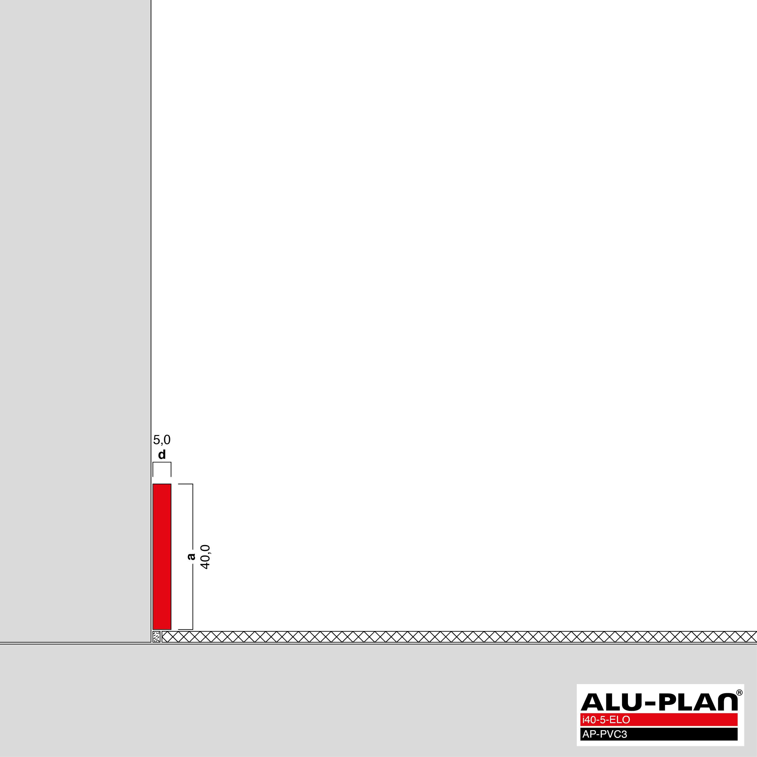 ALU-PLAN® Installation :: i40-5-ELO-AP-PVC3