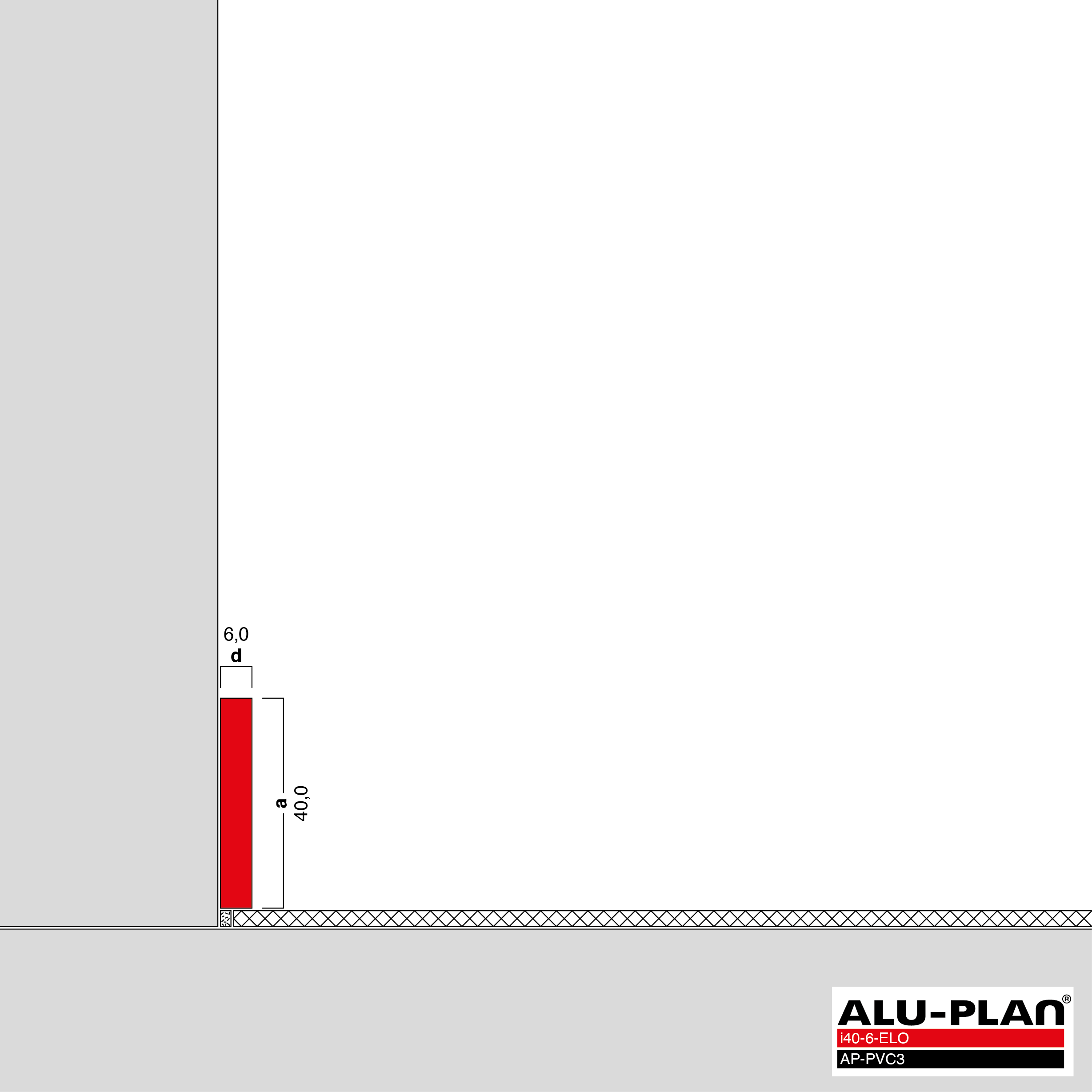 ALU-PLAN® Installation :: i40-6-ELO-AP-PVC3