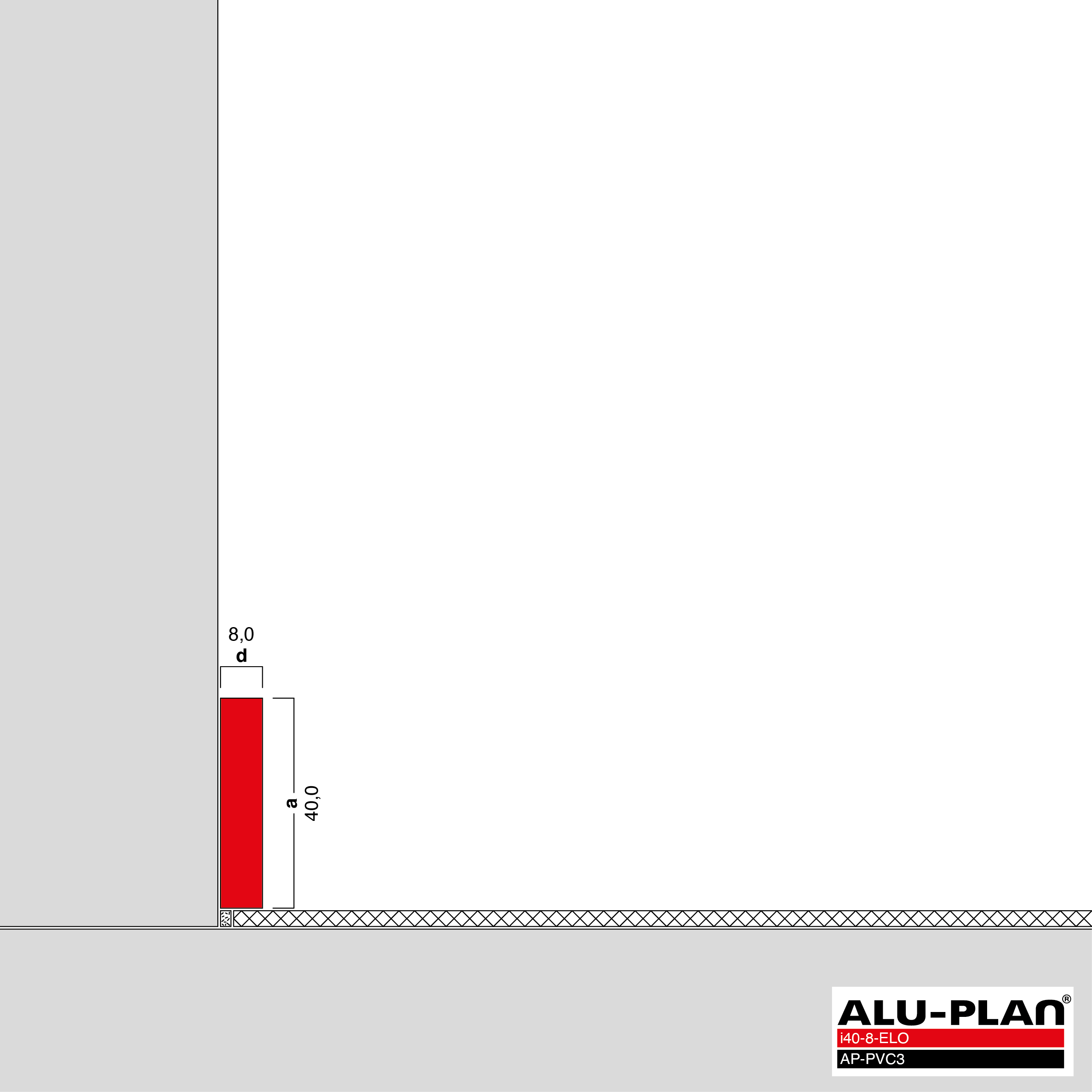 ALU-PLAN® Installation :: i40-8-ELO-AP-PVC3