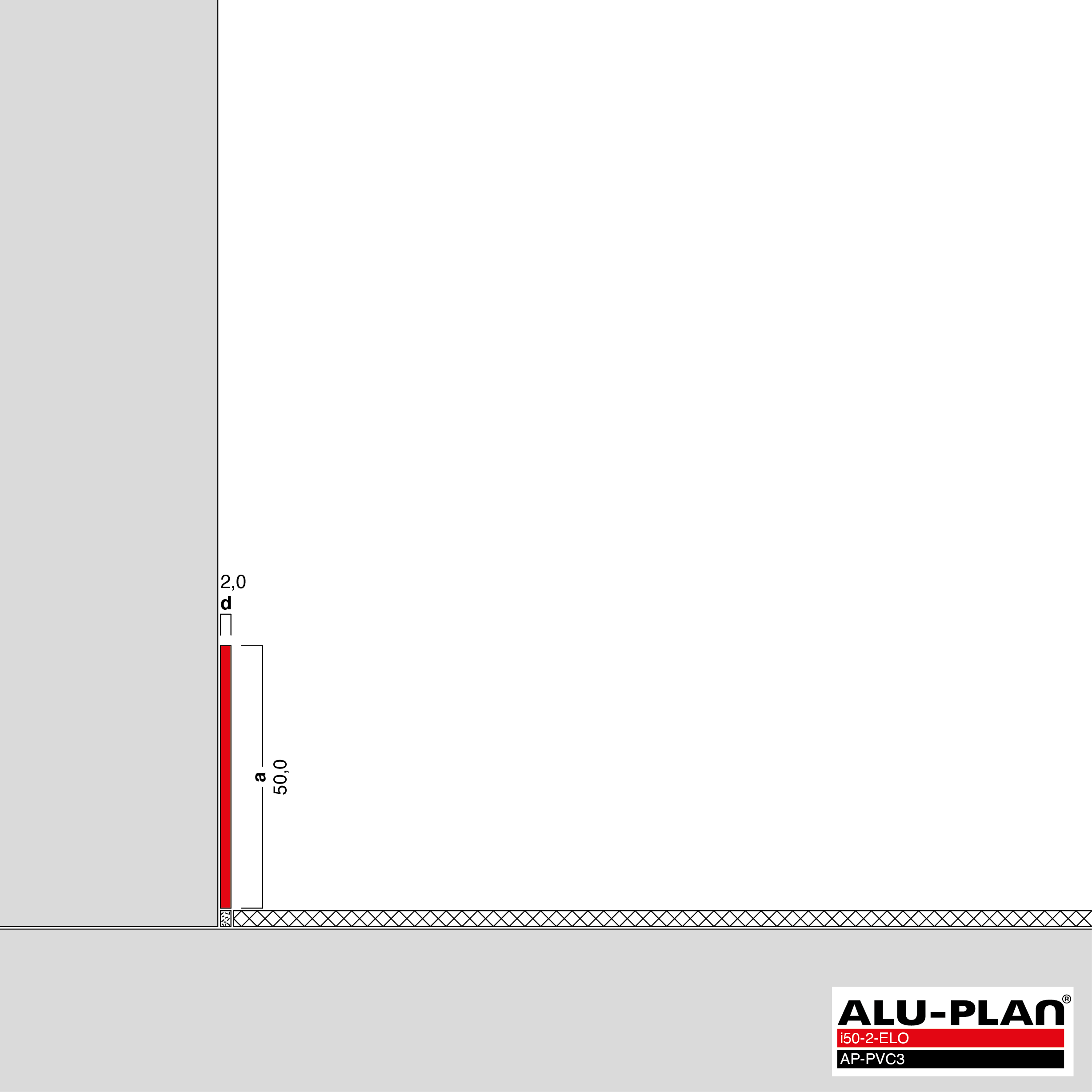 ALU-PLAN® Installation :: i50-2-ELO-AP-PVC3