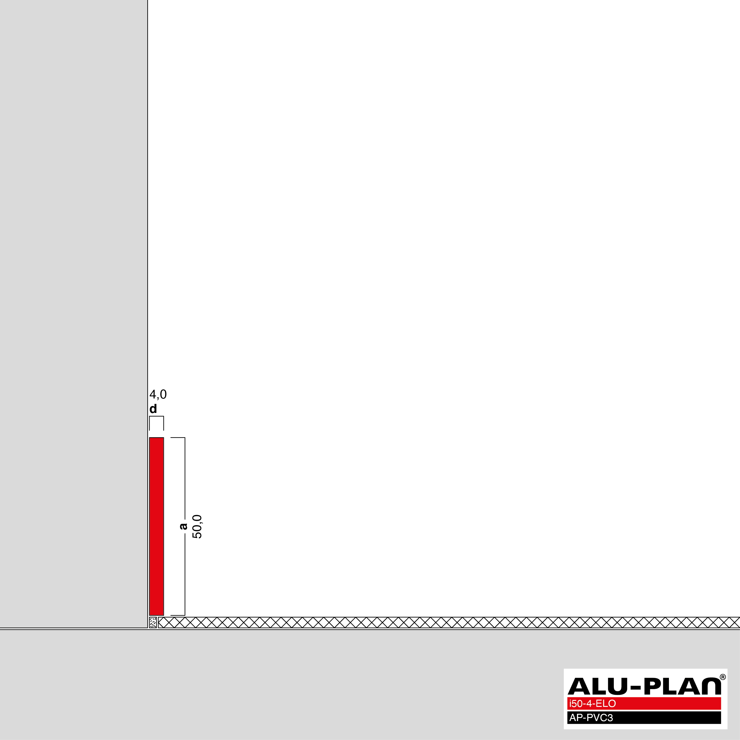 ALU-PLAN® Installation :: i50-4-ELO-AP-PVC3