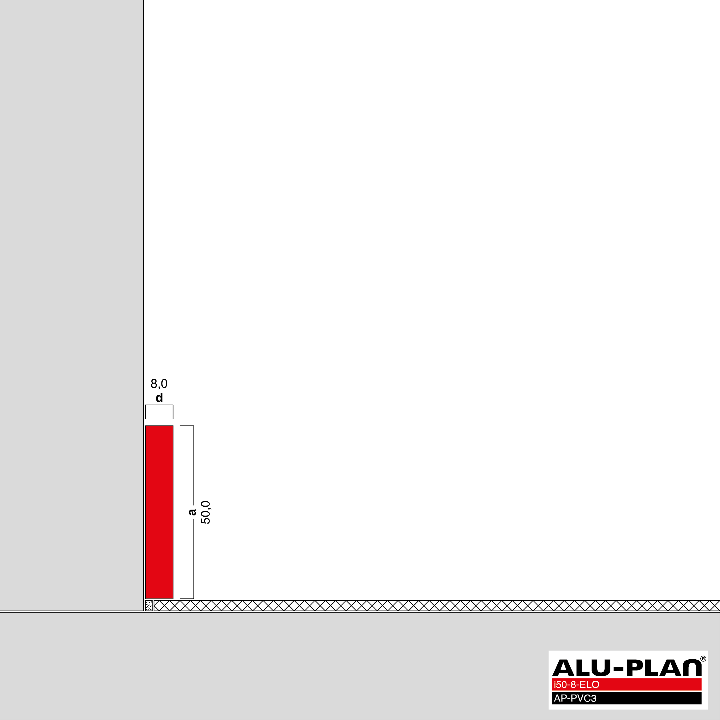 ALU-PLAN® Installation :: i50-8-ELO-AP-PVC3