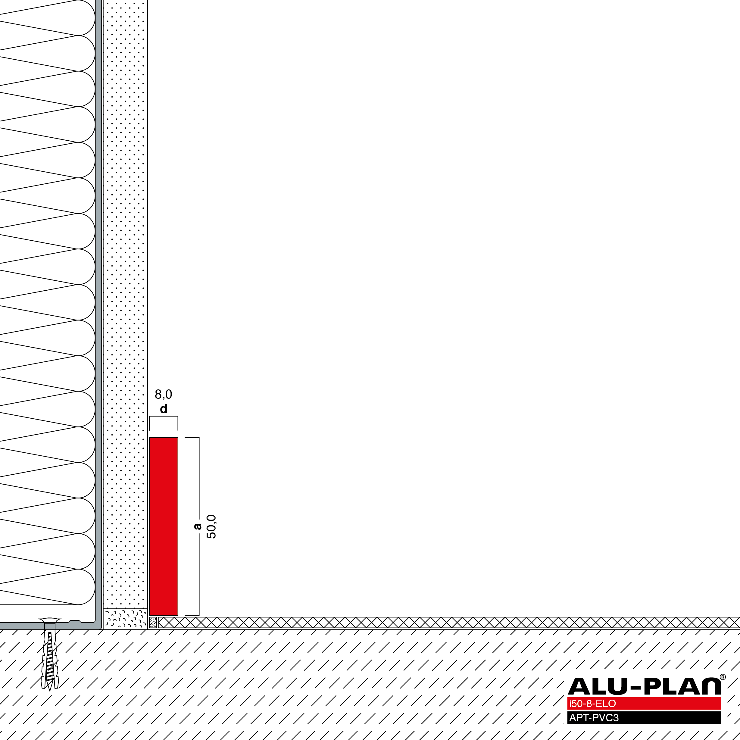 ALU-PLAN® Installation :: i50-8-ELO-APT-PVC3