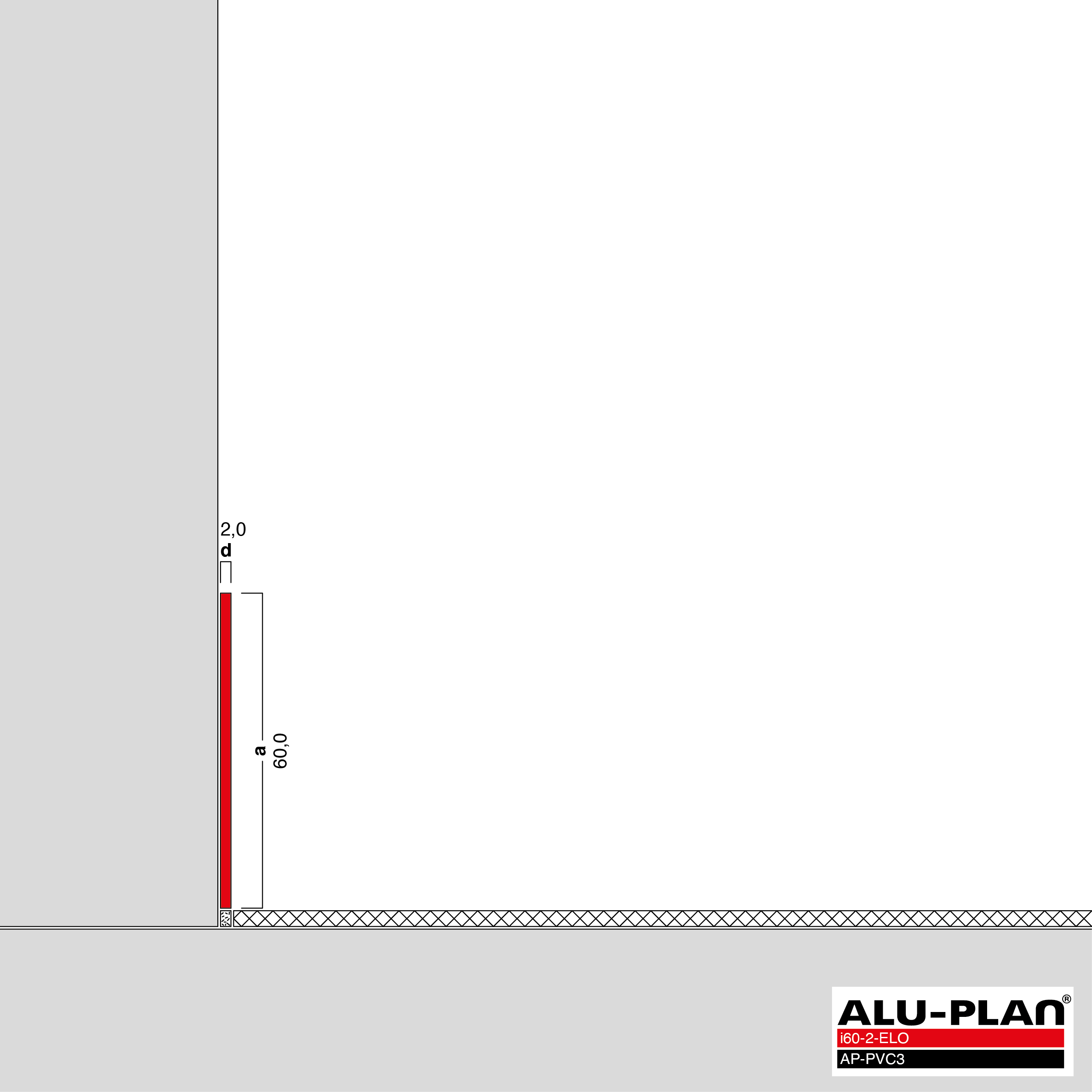 ALU-PLAN® Installation :: i60-2-ELO-AP-PVC3