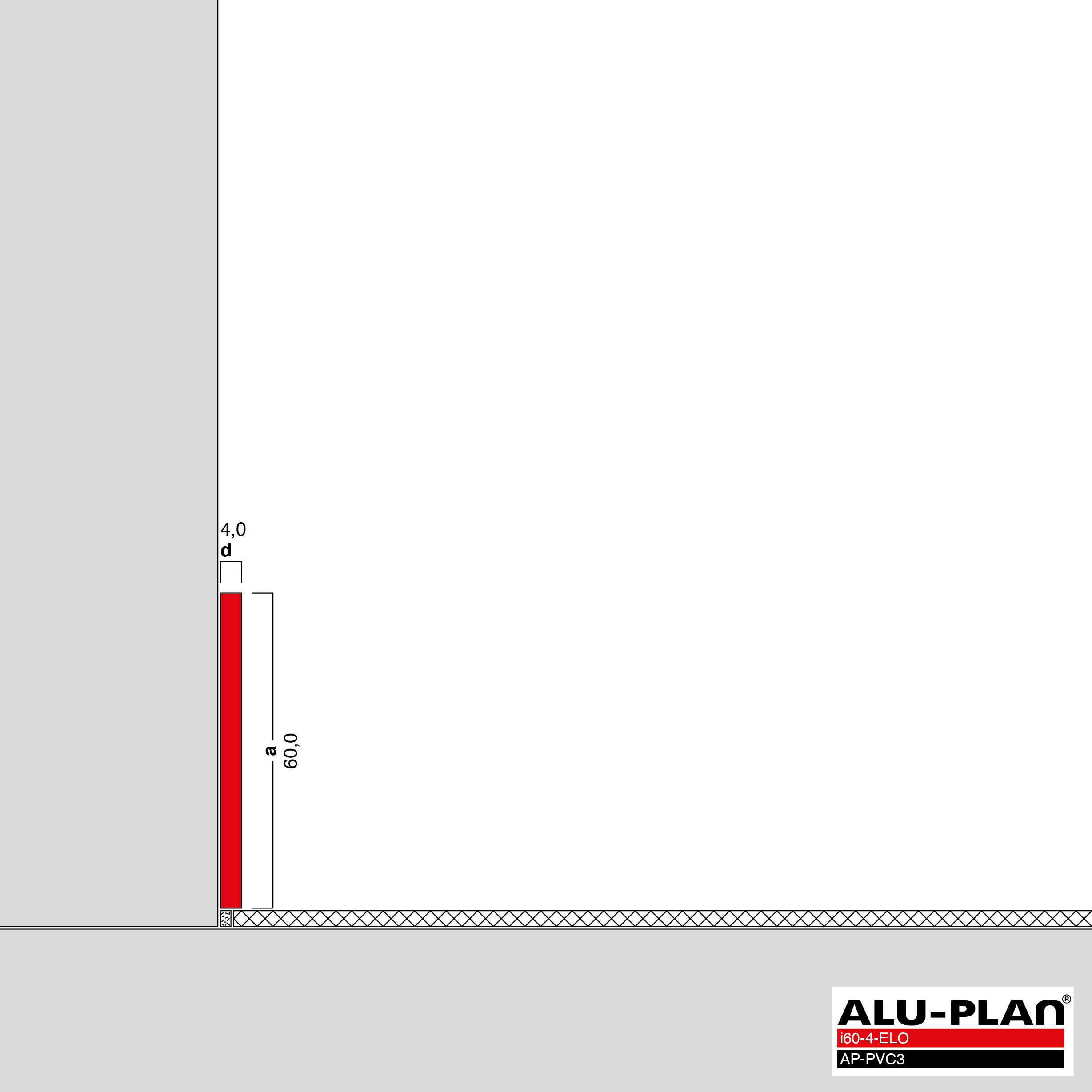 ALU-PLAN® Installation :: i60-4-ELO-AP-PVC3