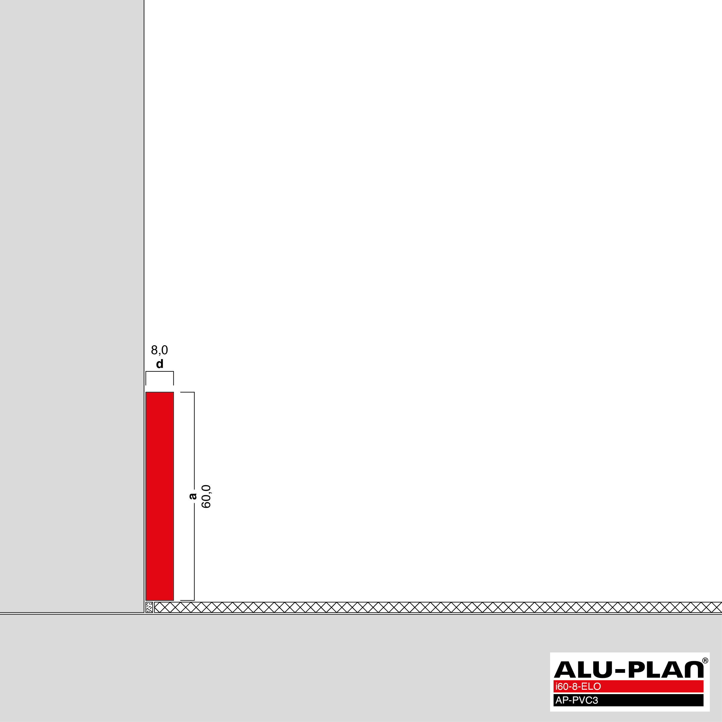 ALU-PLAN® Installation :: i60-8-ELO-AP-PVC3