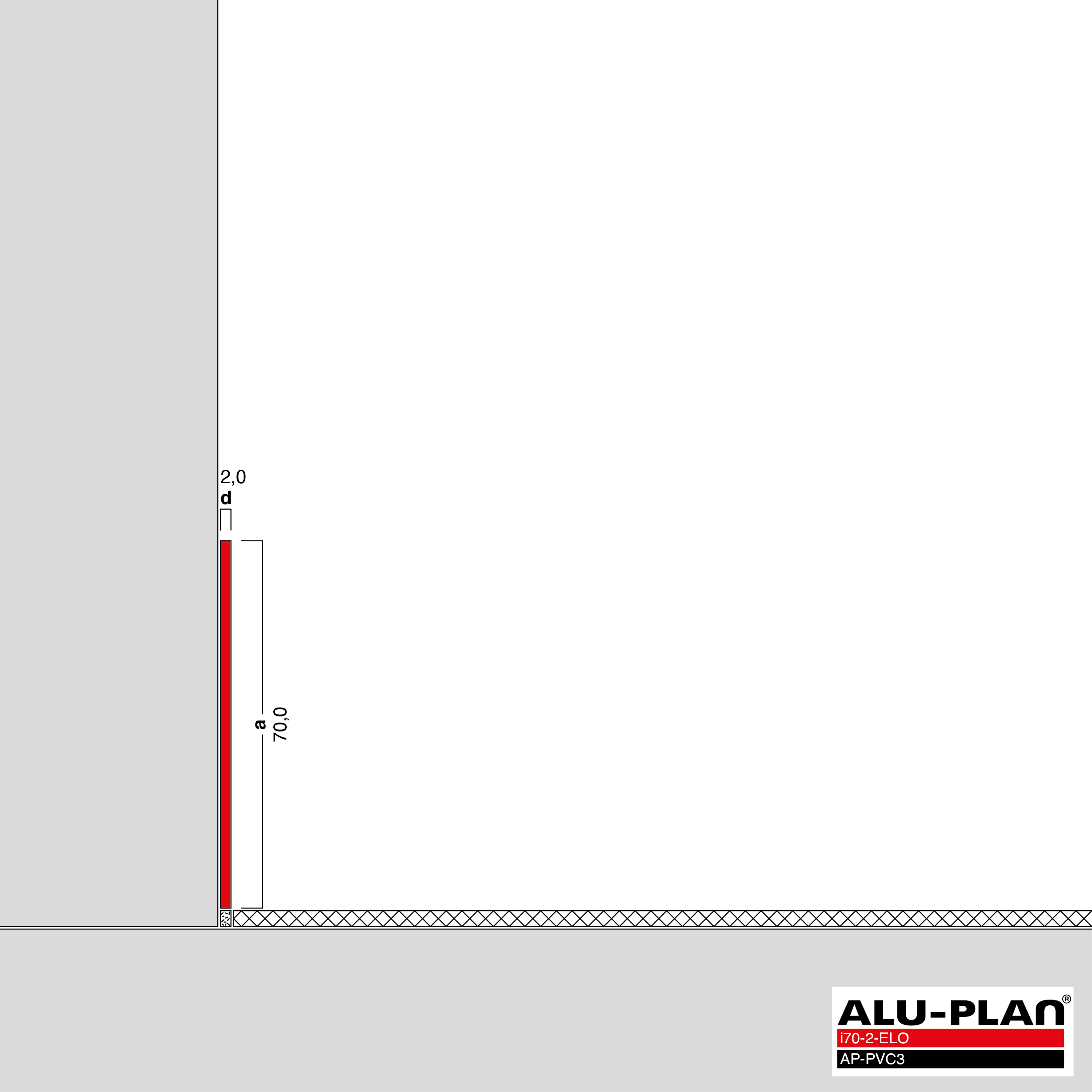ALU-PLAN® Installation :: i70-2-ELO-AP-PVC3