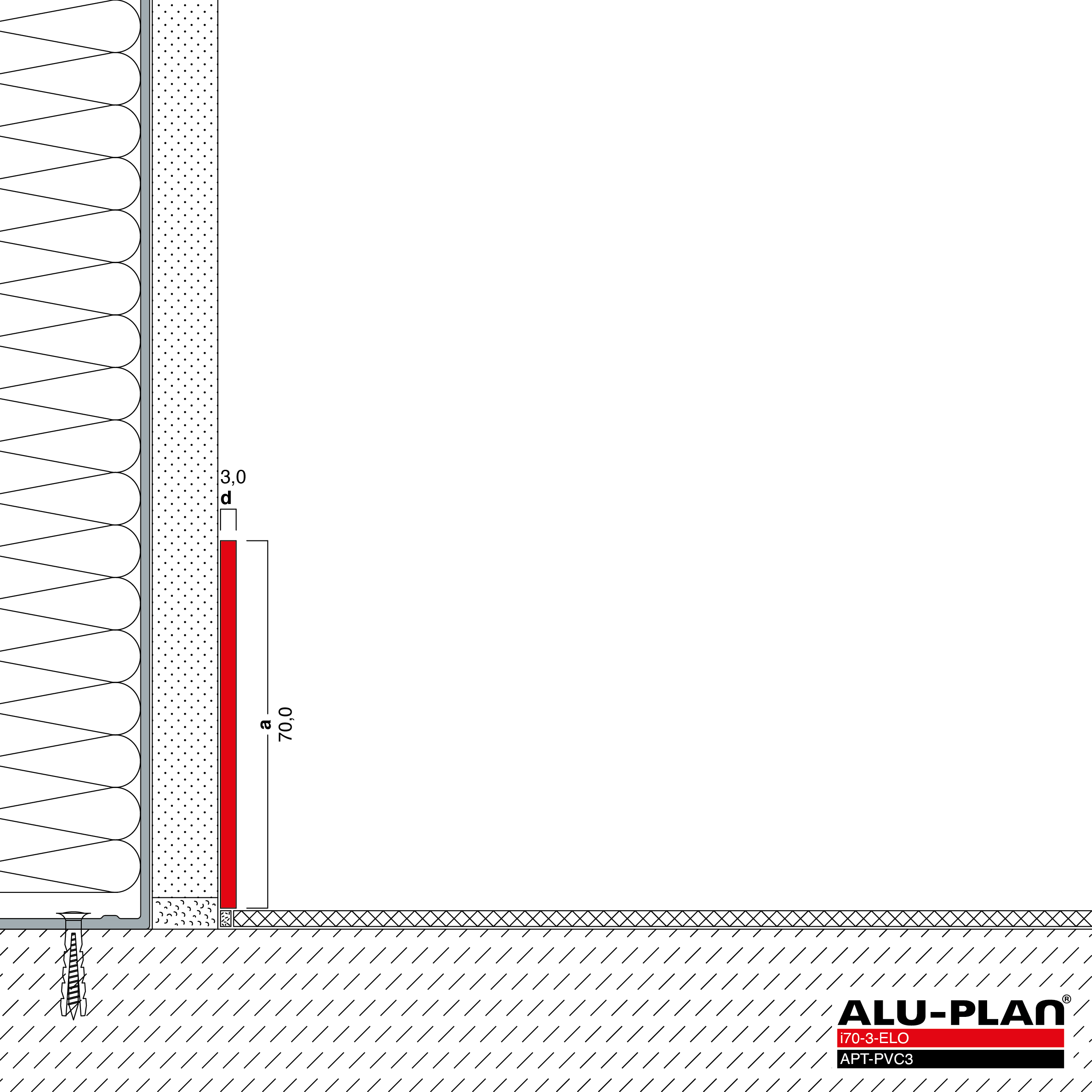 ALU-PLAN® Installation :: i70-3-ELO-APT-PVC3