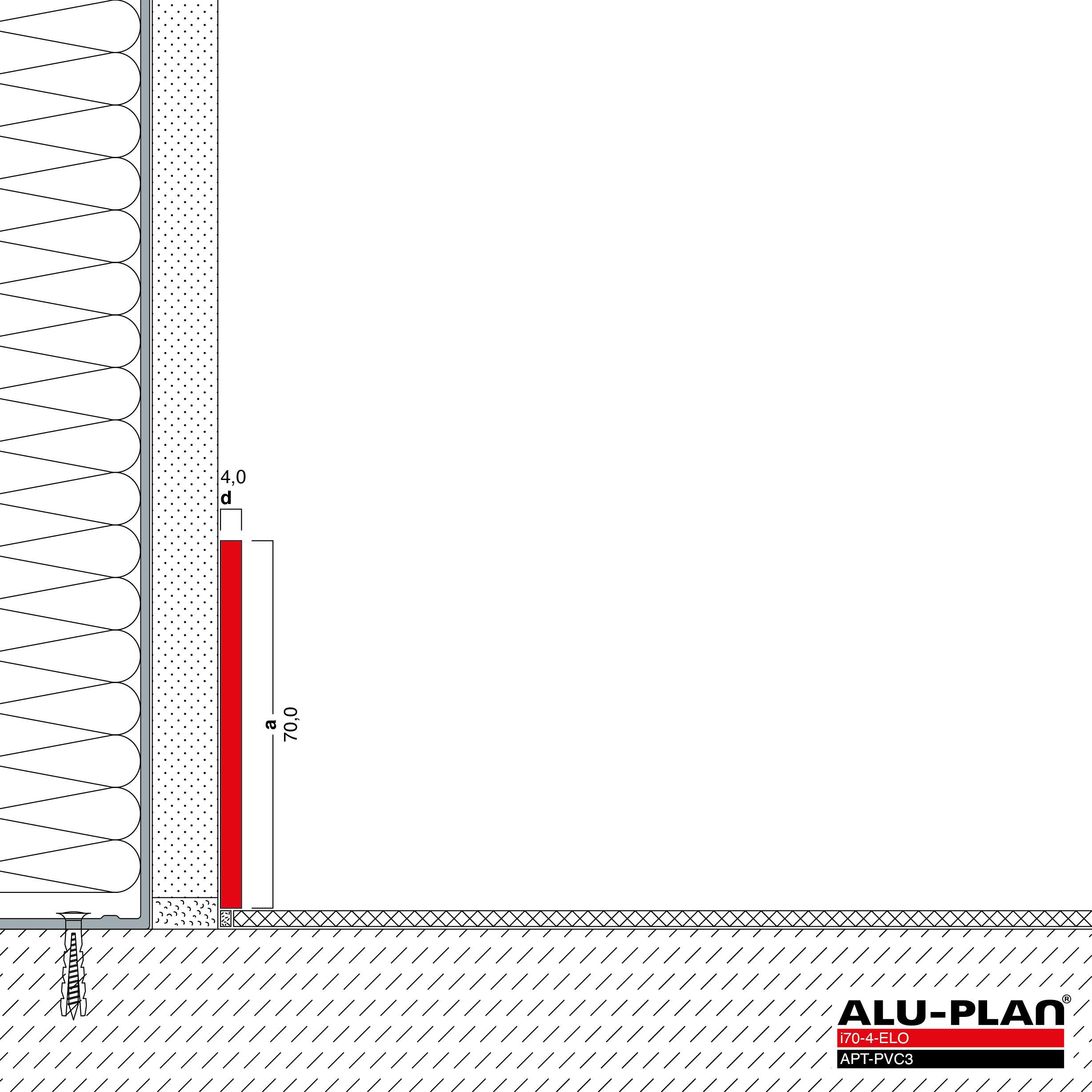 ALU-PLAN® Installation :: i70-4-ELO-APT-PVC3