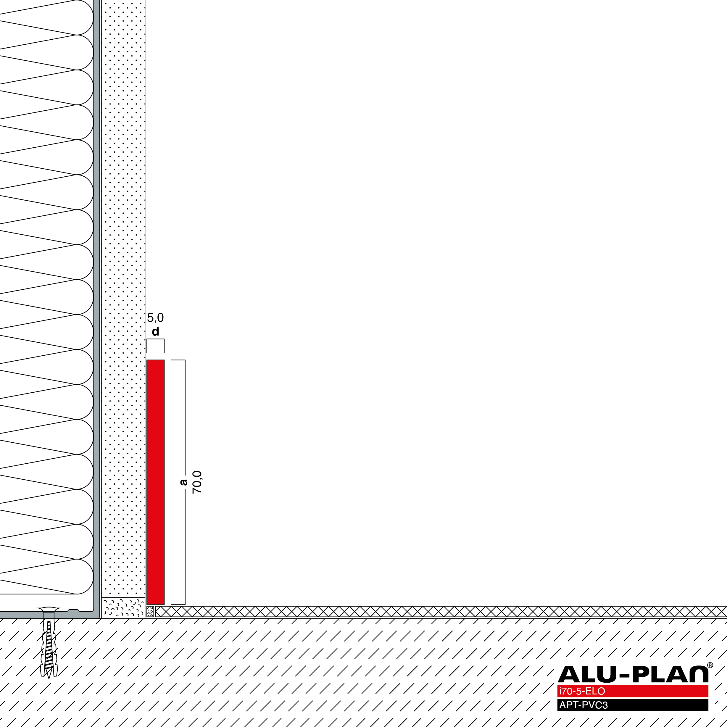 ALU-PLAN® Installation :: i70-5-ELO-APT-PVC3
