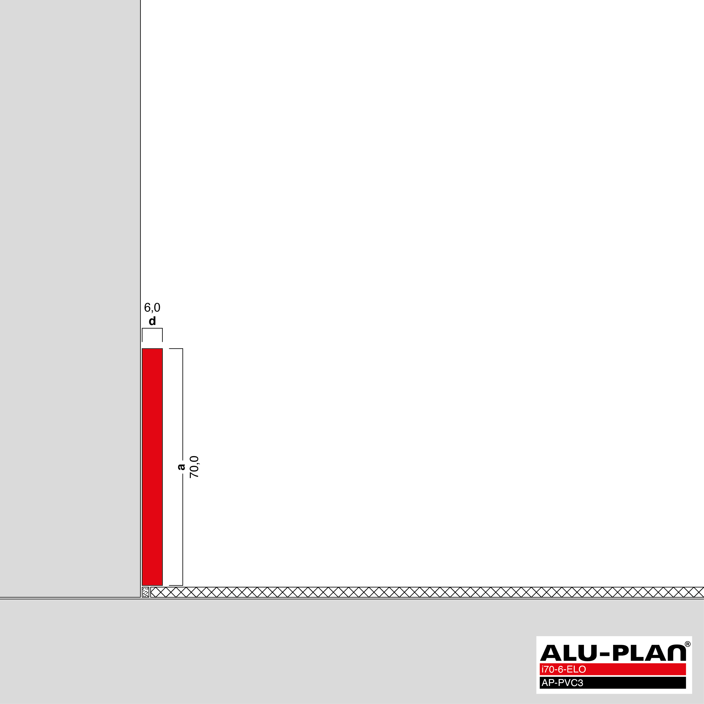 ALU-PLAN® Installation :: i70-6-ELO-AP-PVC3