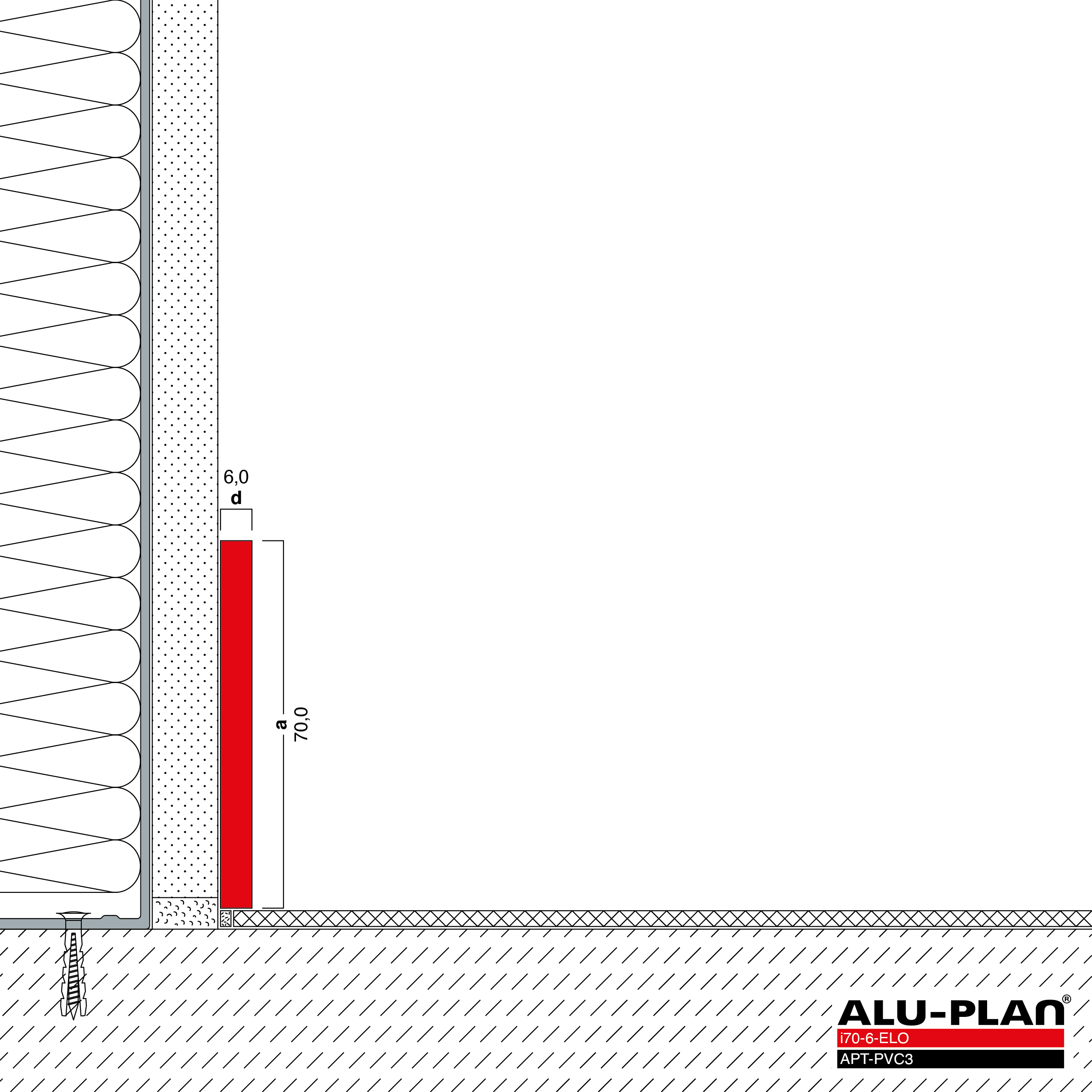 ALU-PLAN® Installation :: i70-6-ELO-APT-PVC3