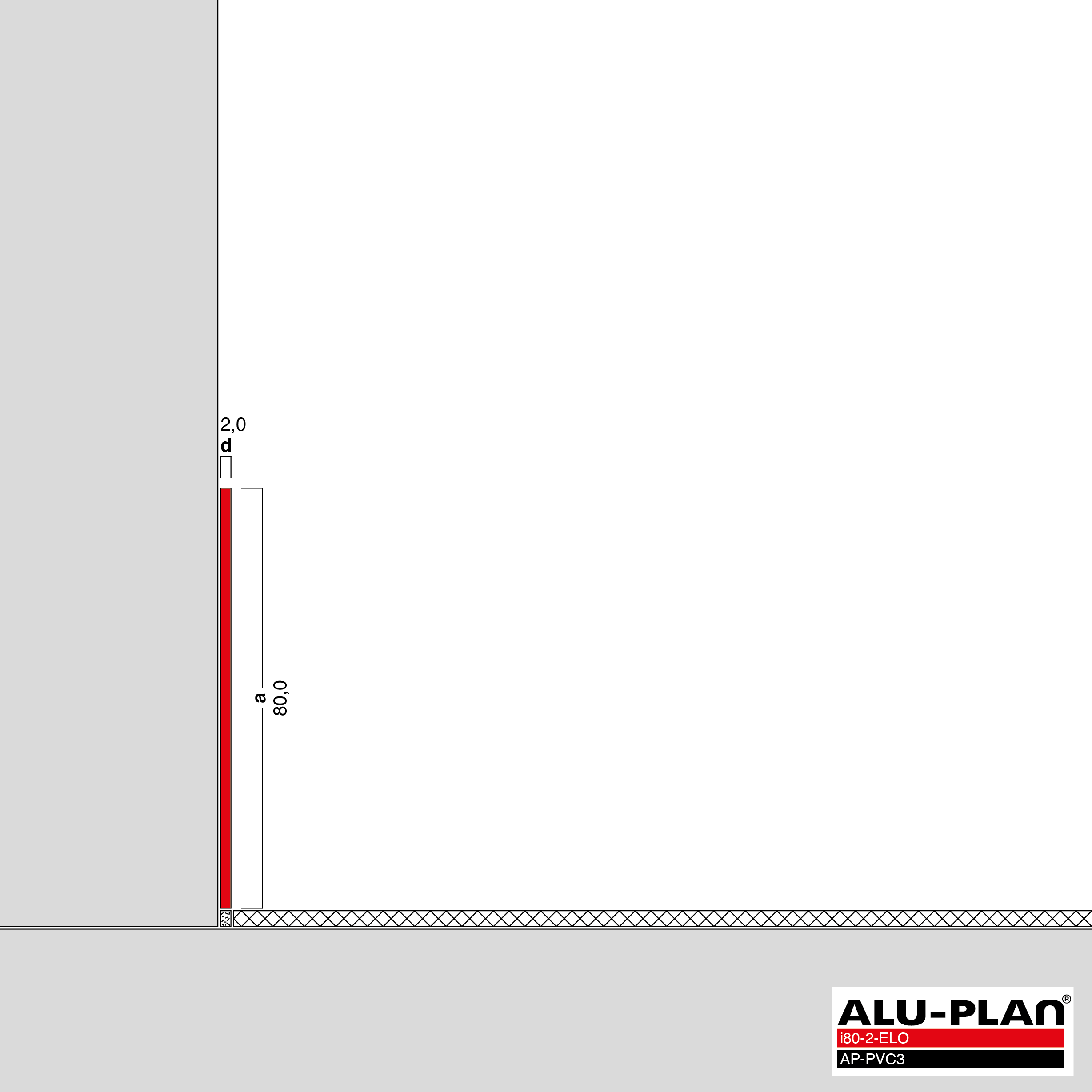 ALU-PLAN® Installation :: i80-2-ELO-AP-PVC3